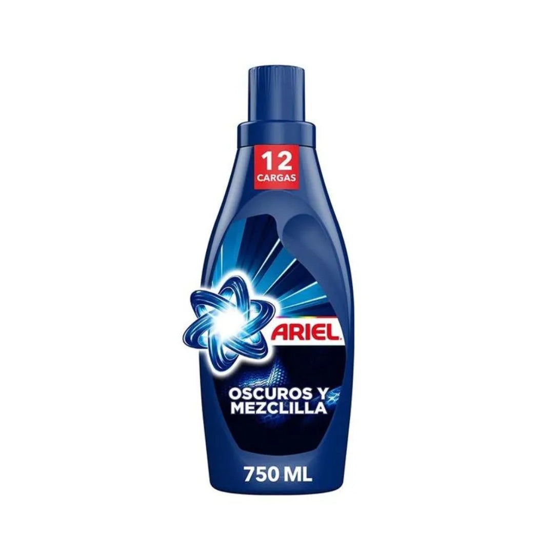 Detergente Ropa Liquido Ariel Oscuros Y Mezclilla 750 ML (9)
