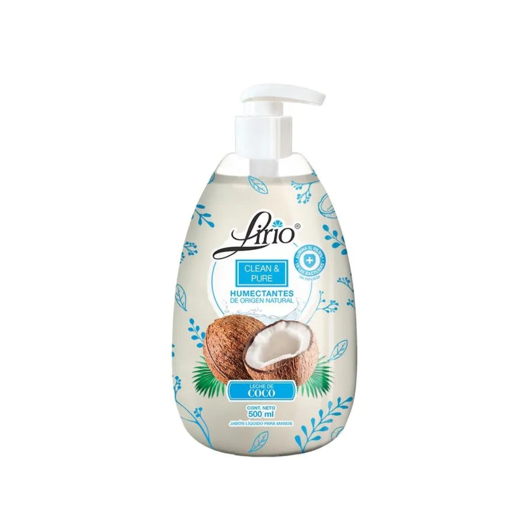 Jabon Para Manos Liquido Lirio Leche De Coco 500 Ml (12)