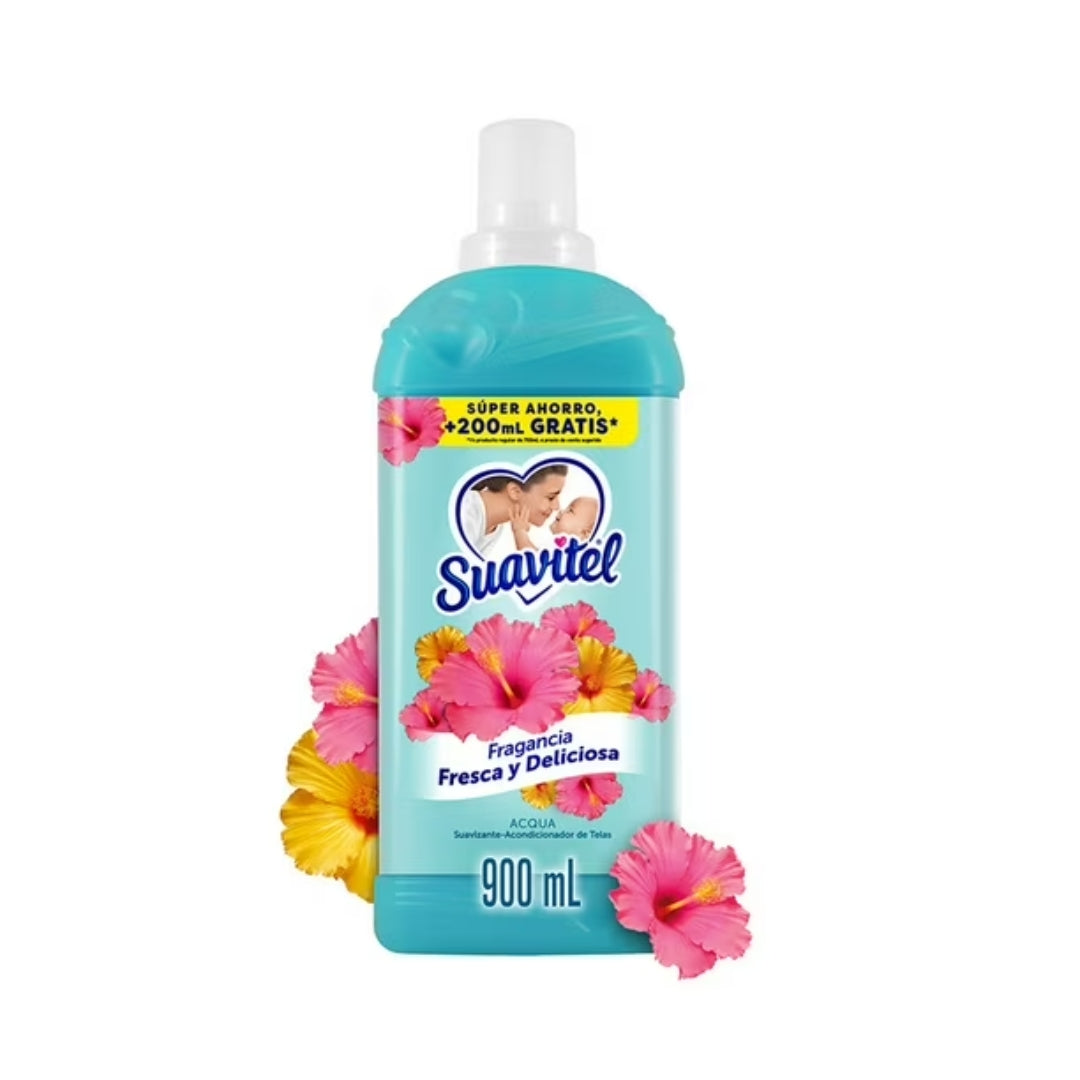 Suavizante Suavitel Aqua Fragancia Fresa y Delicada 900 ml (12)