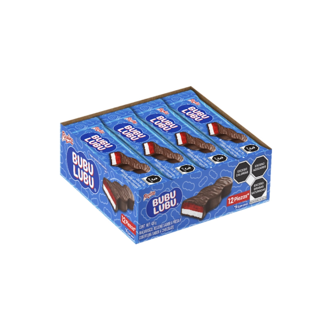 Chocolate Dulce Pieza Ricolino Bubulubu 35 Gr (12Pz)
