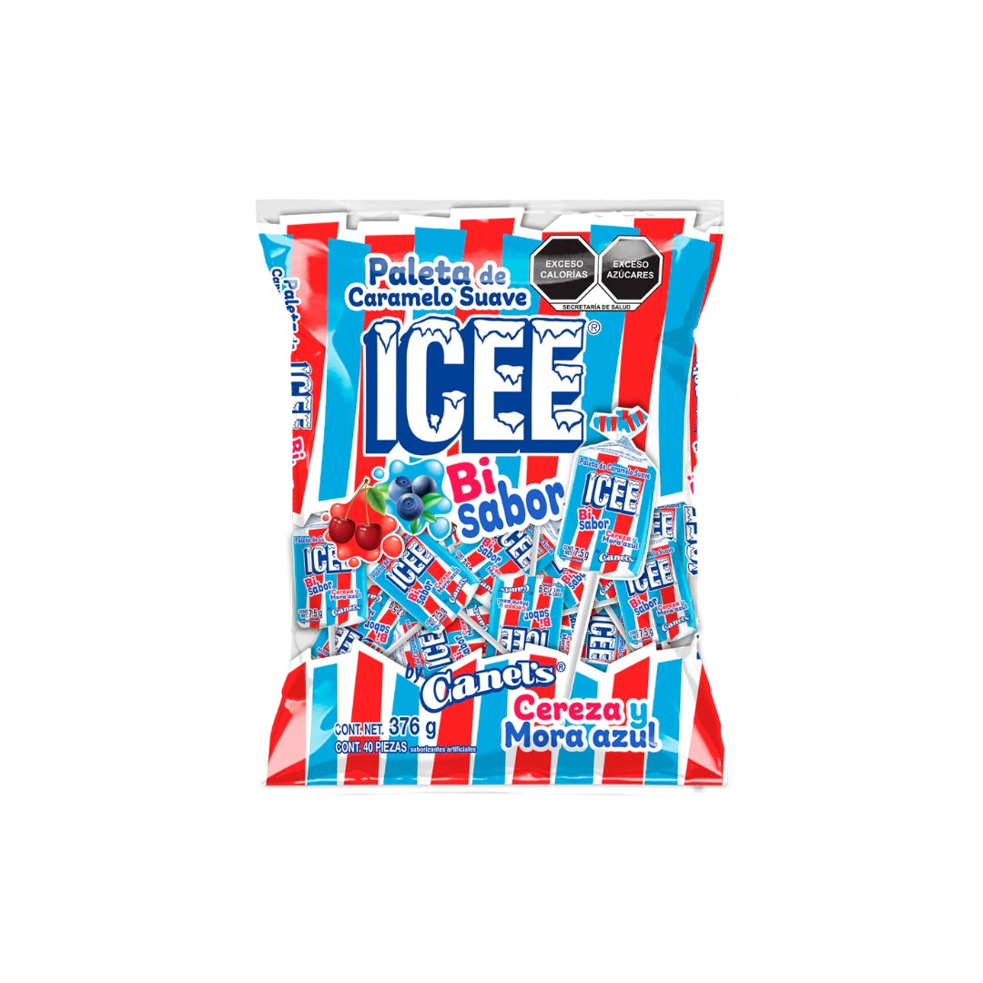 Dulce Pieza Canels Paleta Icee Bisabor 7.5 Gr
