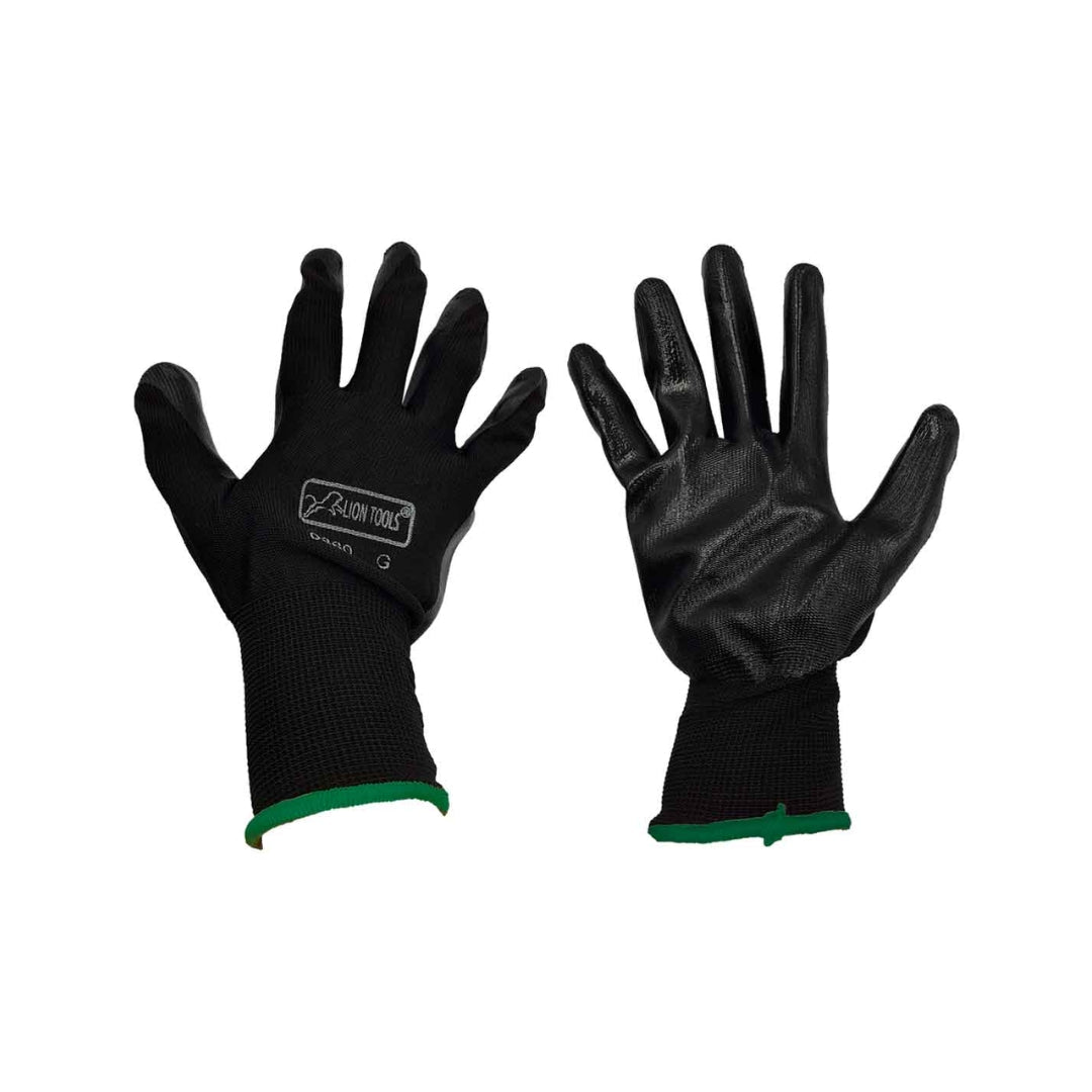 Guante Lion Tools Palma De Nitrilo Negro Mediano Pz (1) 0859