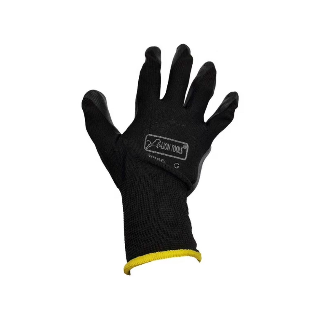 Guante Lion Tools Palma De Nitrilo Negro Grande Pz (1) 0860