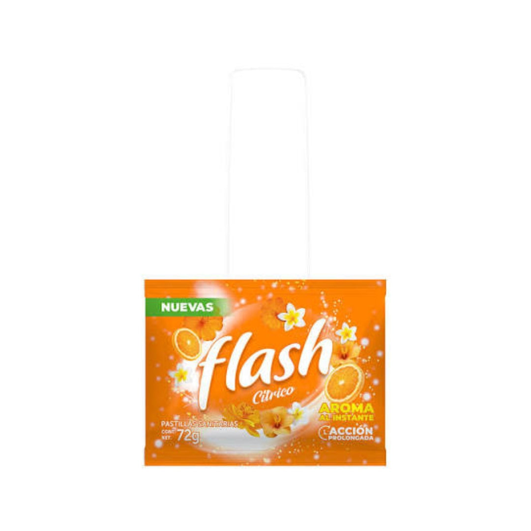 Pastilla Para Baño Citrico Flash  72Gr
