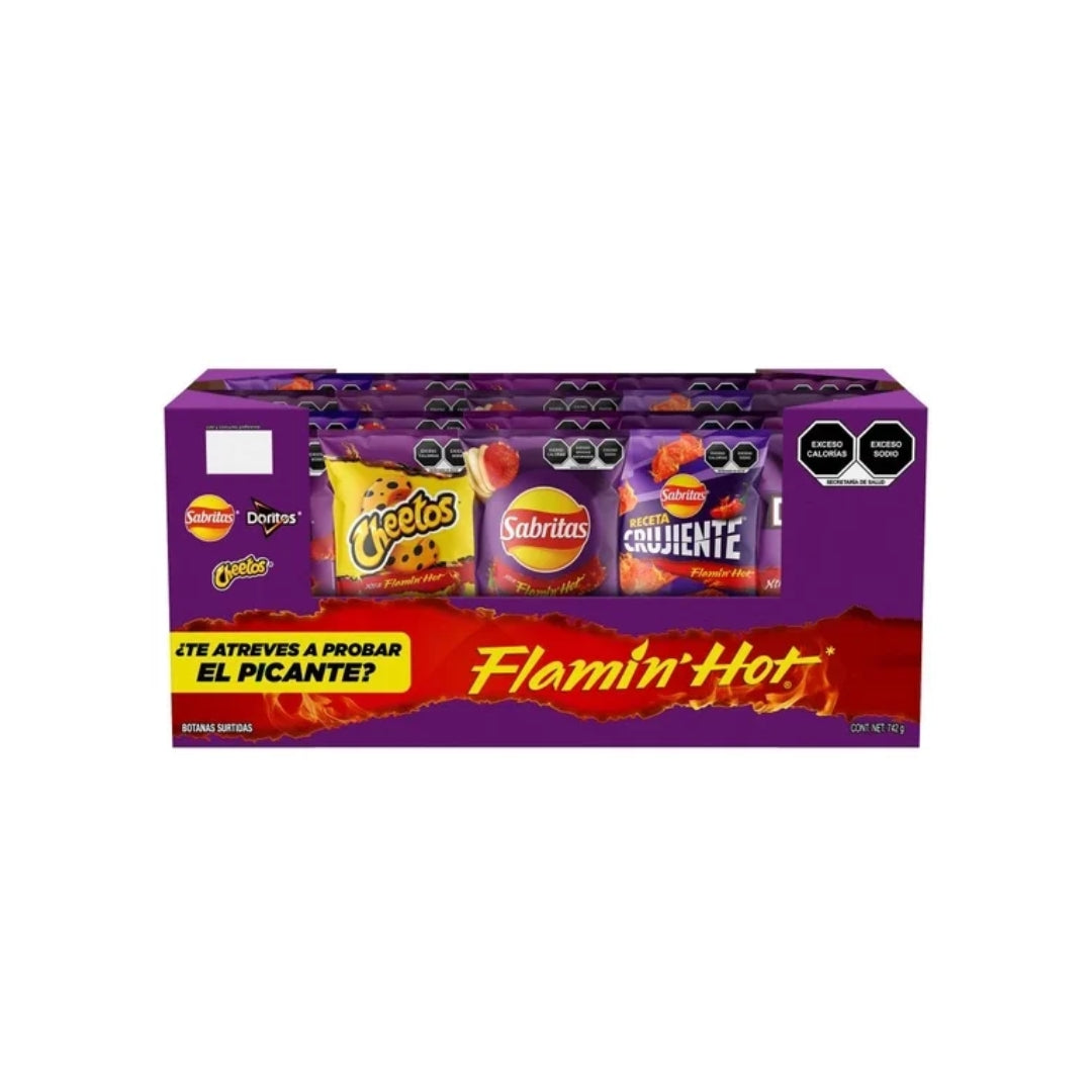 Botana Sabritas Hot Pack 14 Pz