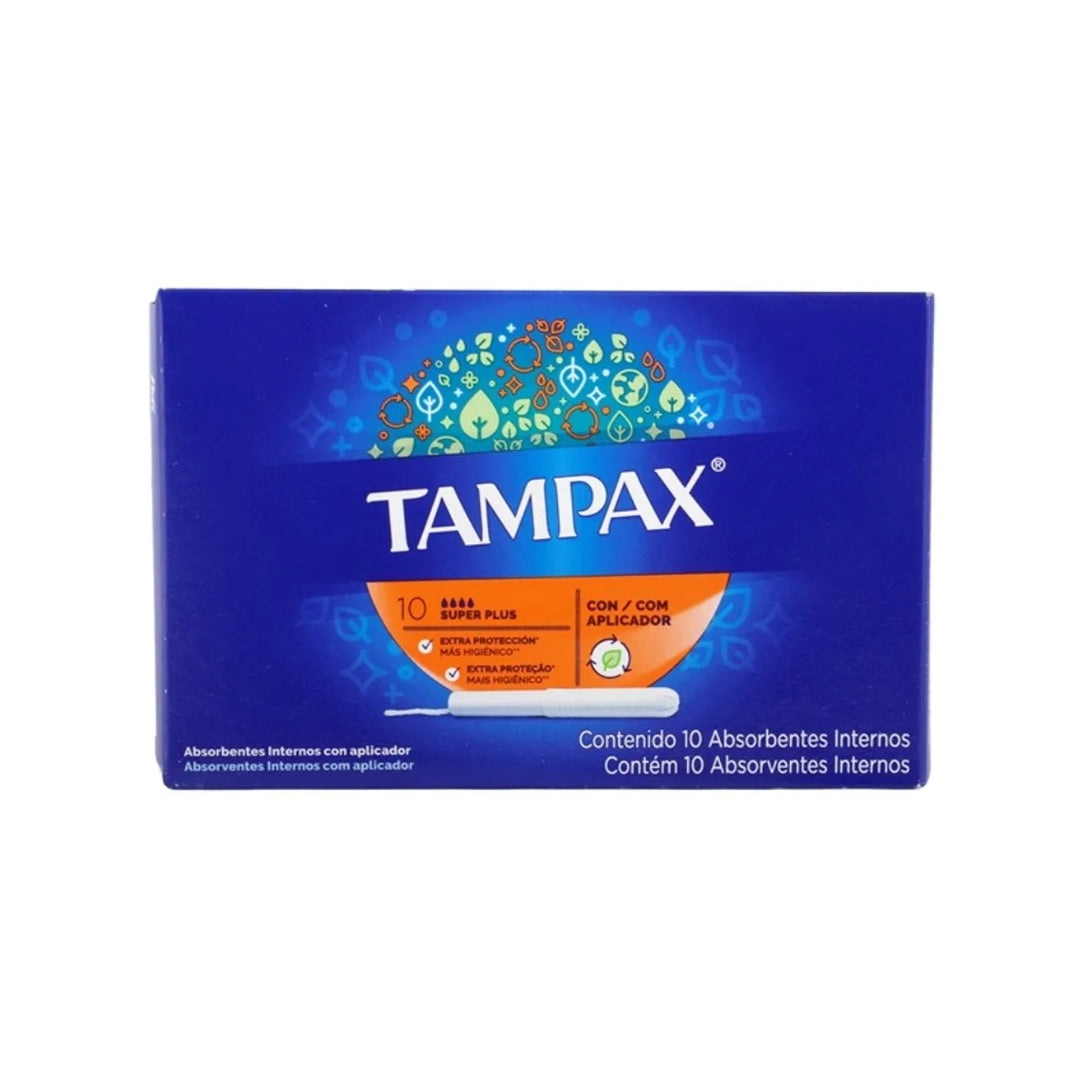 Toalla Femenina Tampax Super Plus 10 Pz