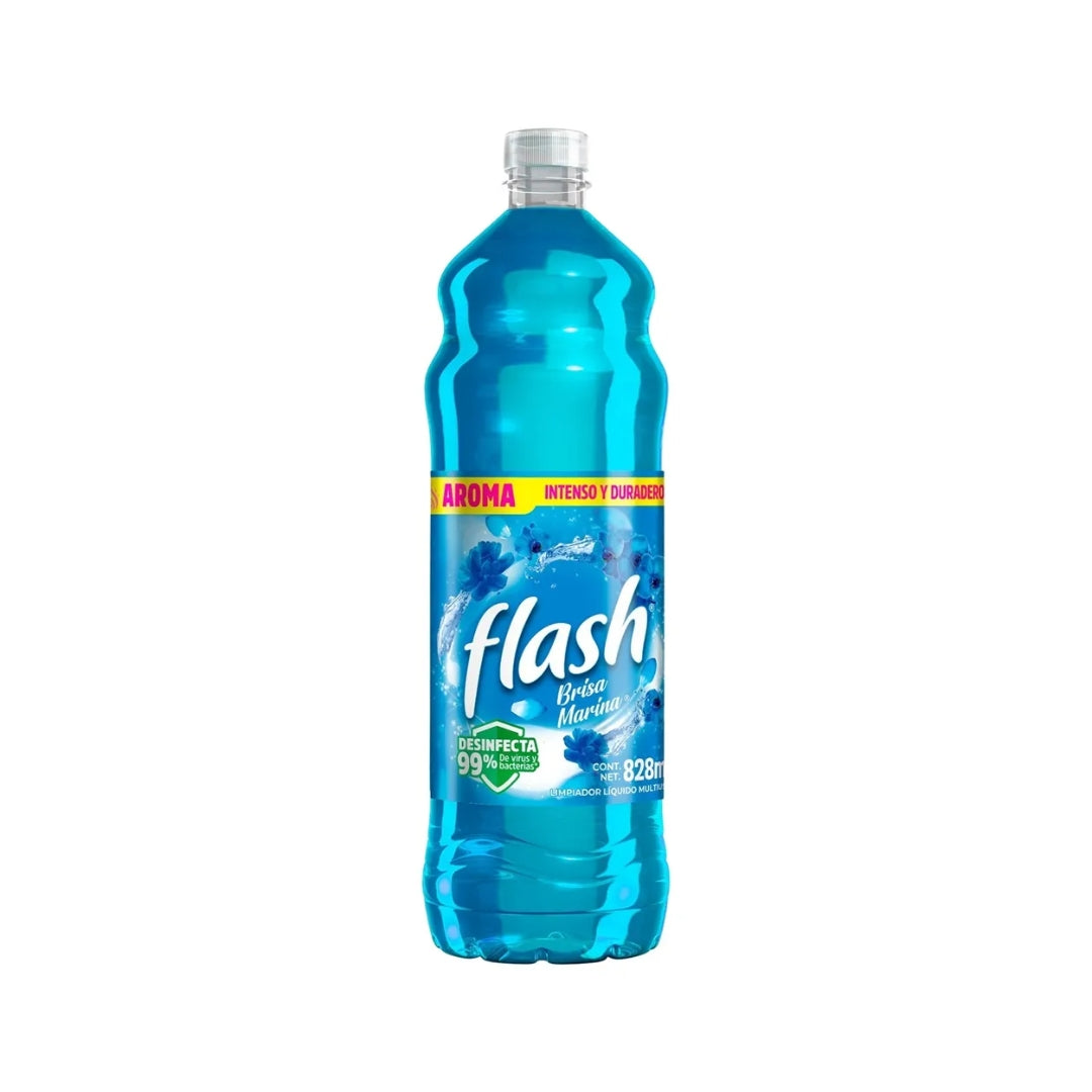 Limpiador De Piso Flash Brisa Marina 828 Ml (12)