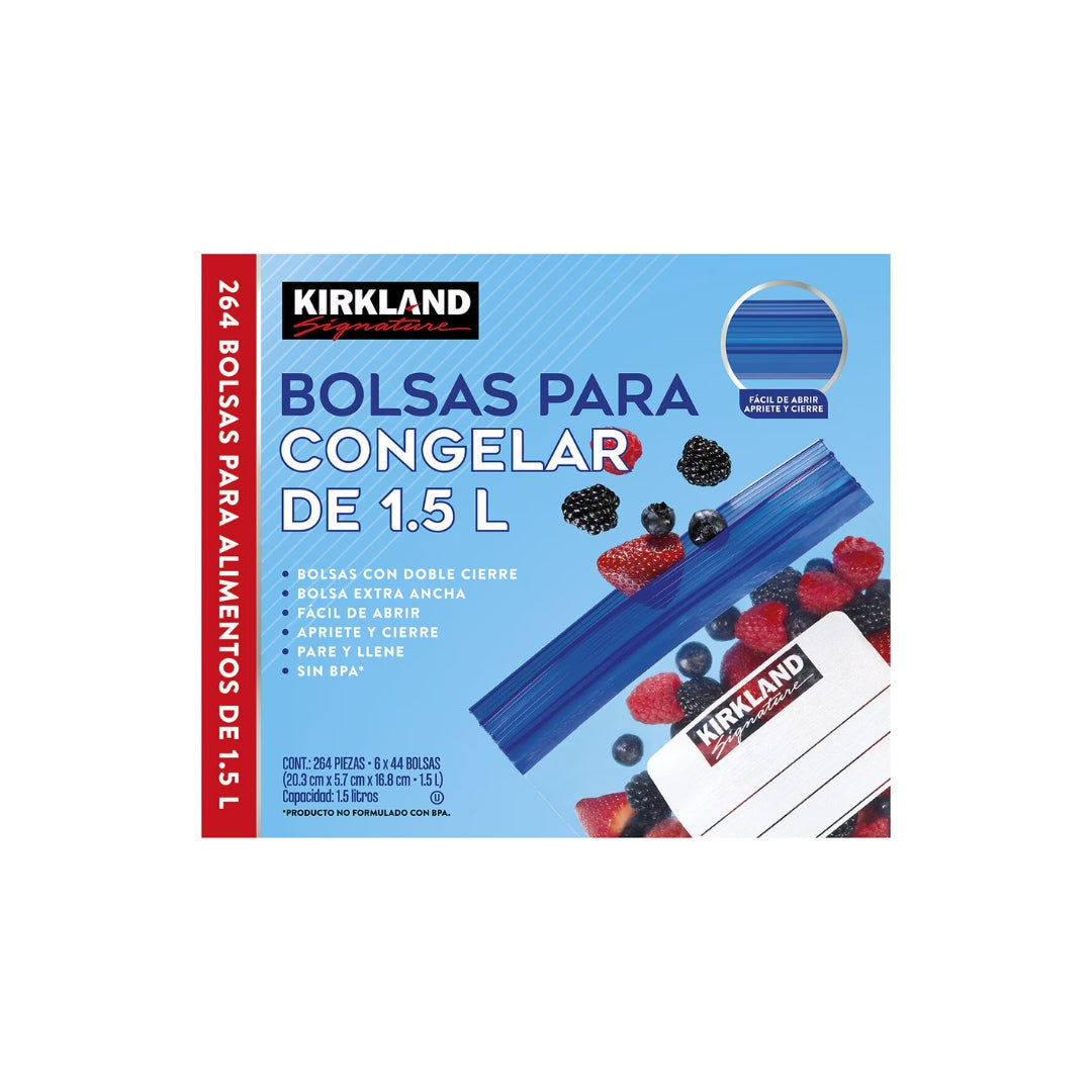 Bolsas Kirkland Para Congelar 1.5 L 44 Pz (6)