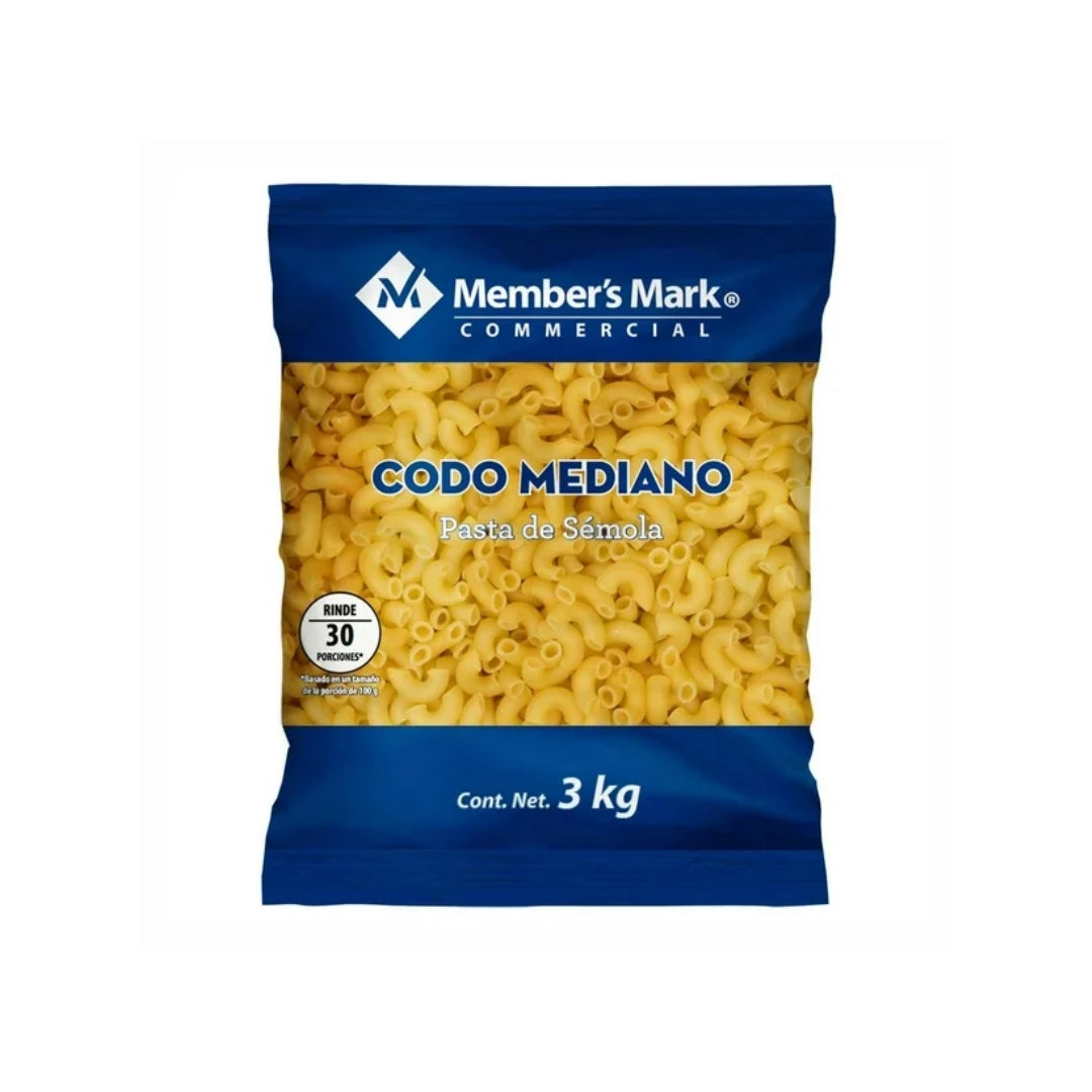 Sopa Members Mark codo mediano 3 kg