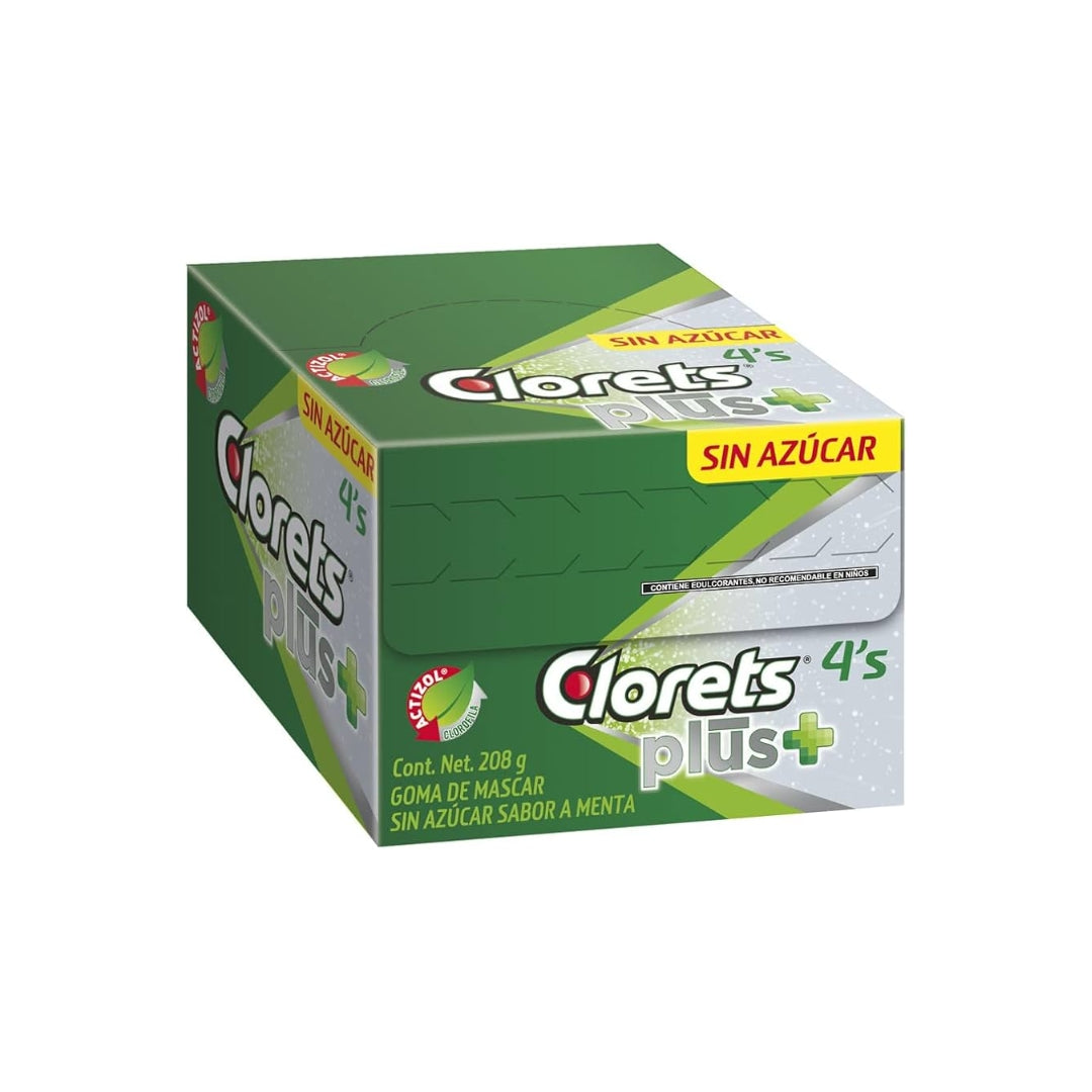 Dulces Clorets Sin Azucar 208 Gr 40 Pz (1)