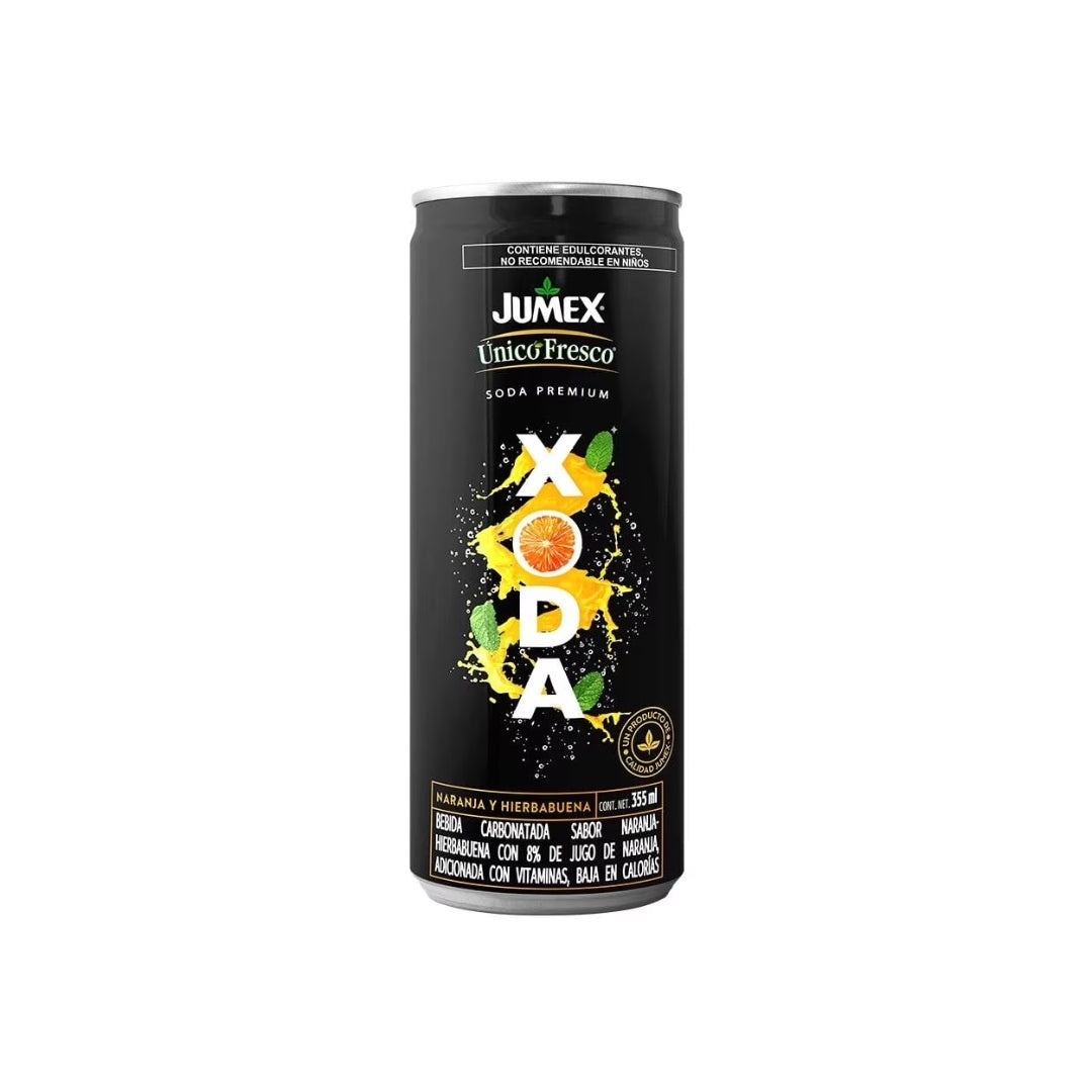 Agua Sabor Jumex Unico Fresco Naranja y Hierbabuena 355 Ml (12)