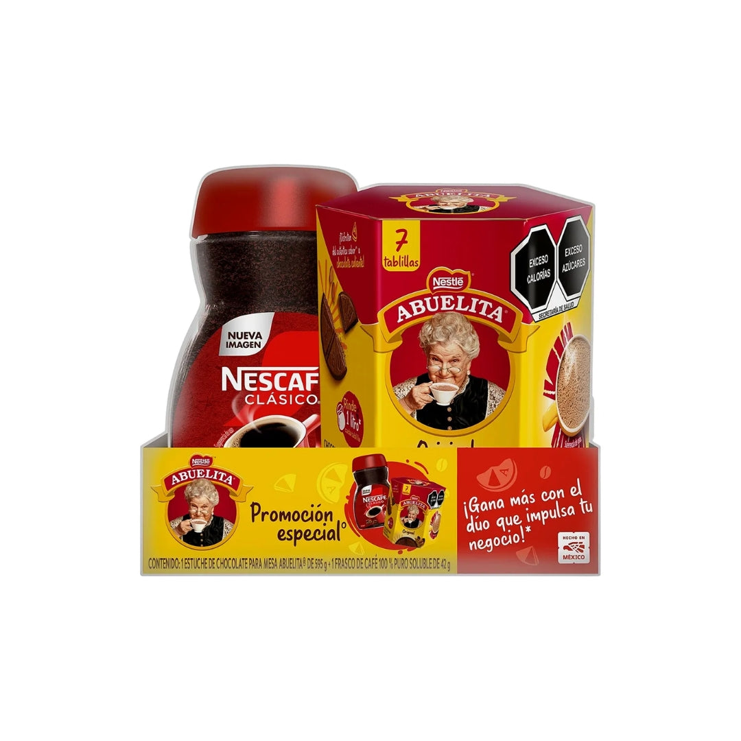 Chocolate De Mesa Abuelita 637 Gr + Nescafe Clasico 42 Gr (1)