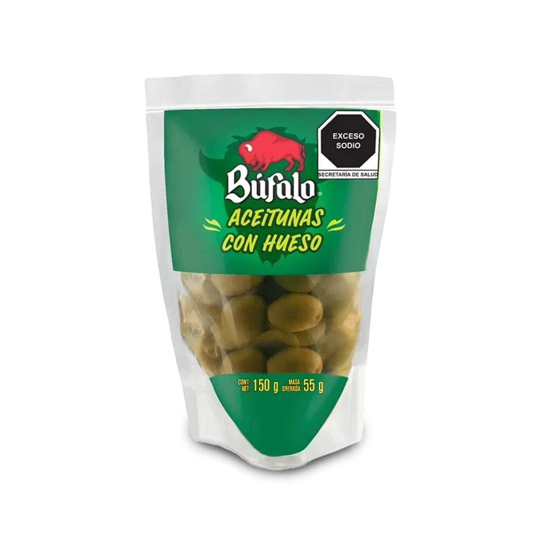 Aceitunas Bufalo C/Hueso 150 Gr