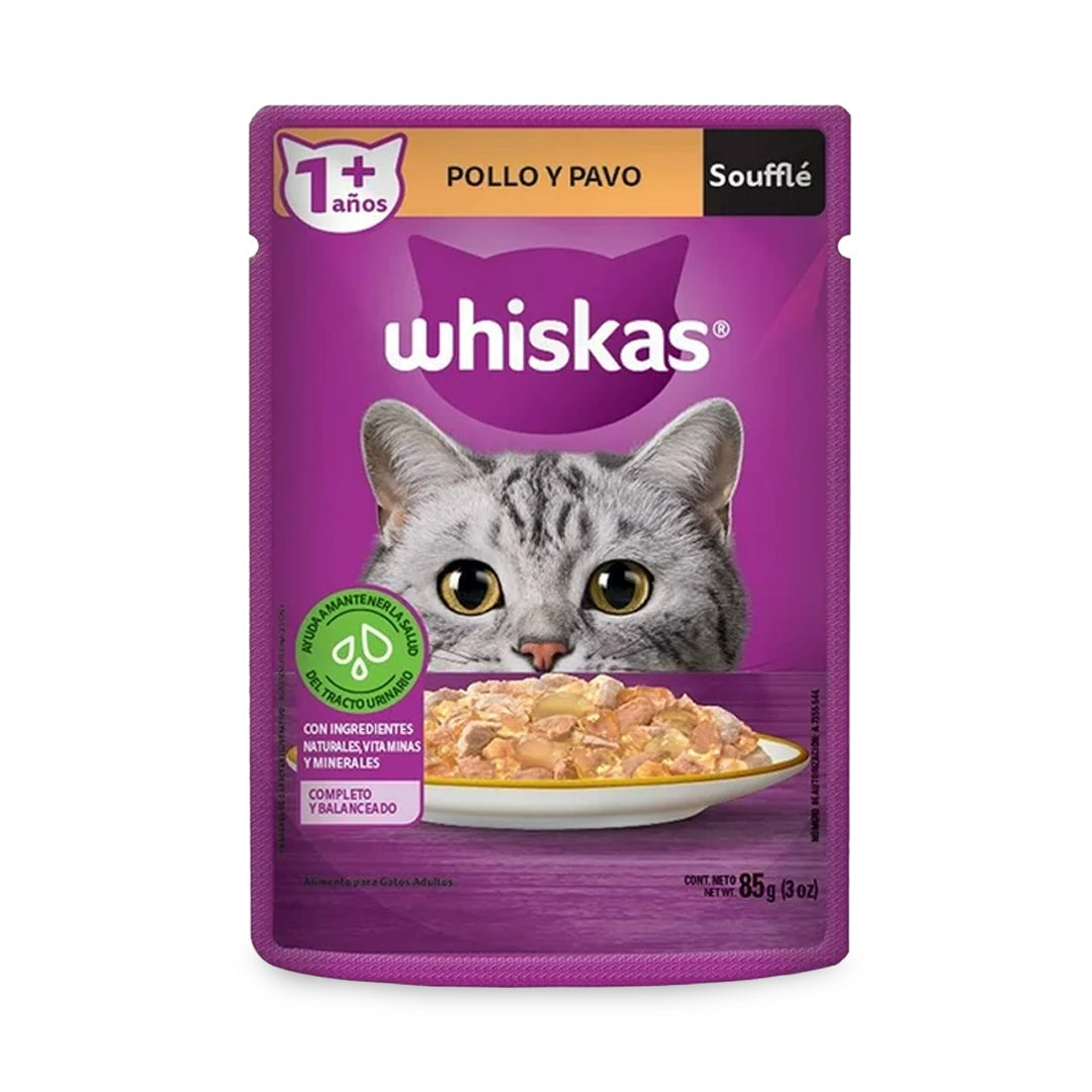 Alimento Gato Sobre Whiskas Pavo/Pollo 85Gr