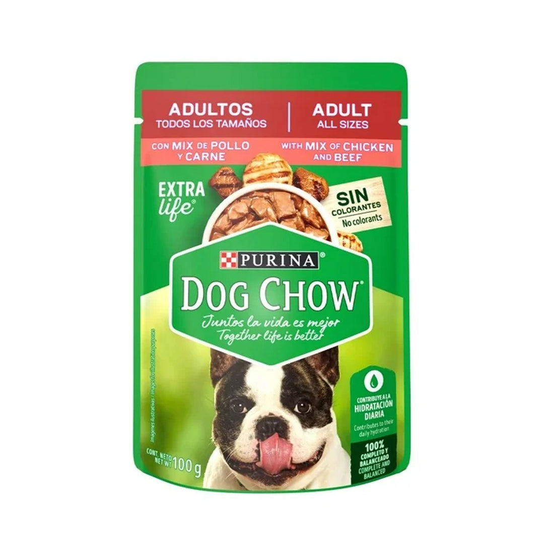 Alimento Perro Sobre Dog Chow Adu. Pollo 100Gr