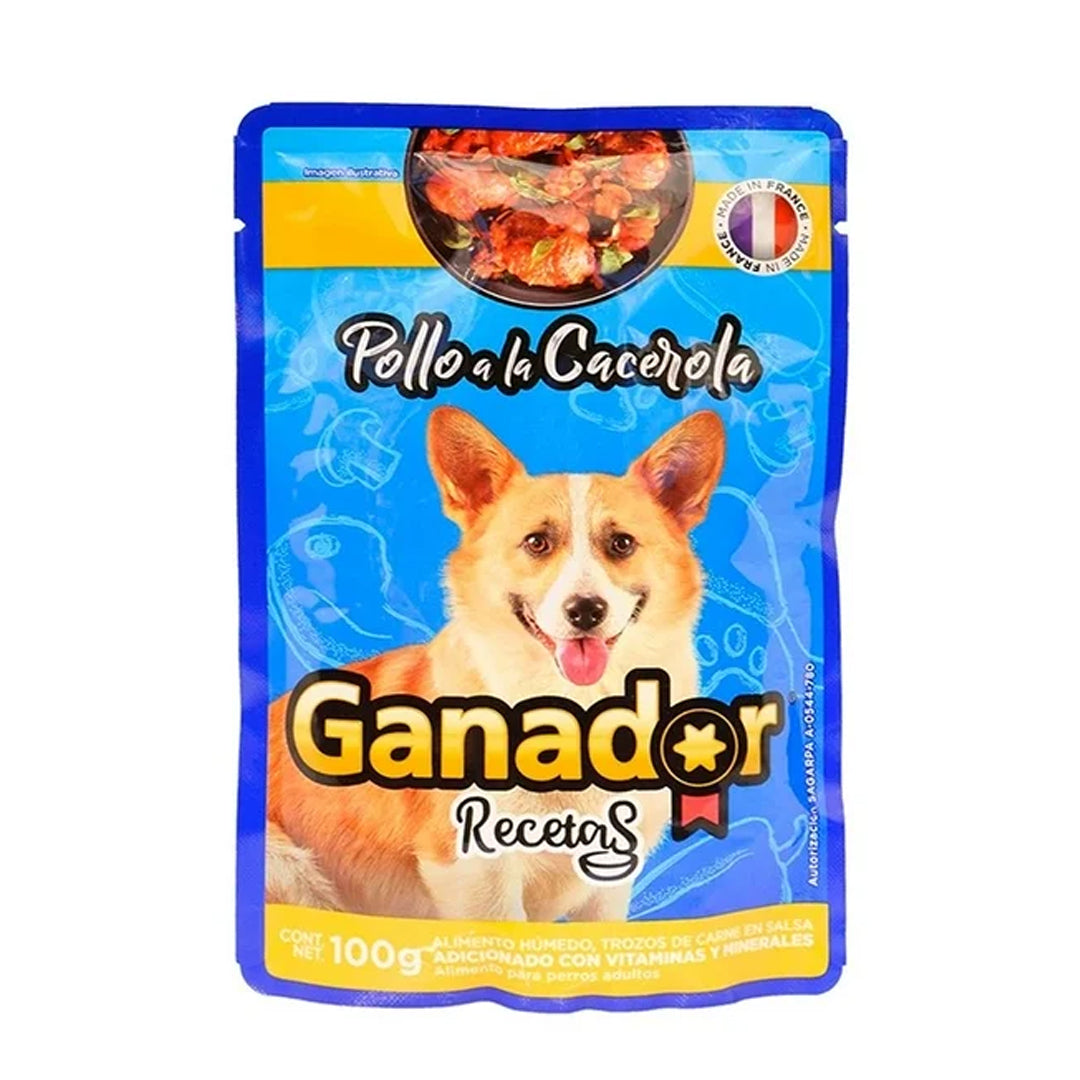 Alimento Perro Sobre Ganador Pollo 100Gr