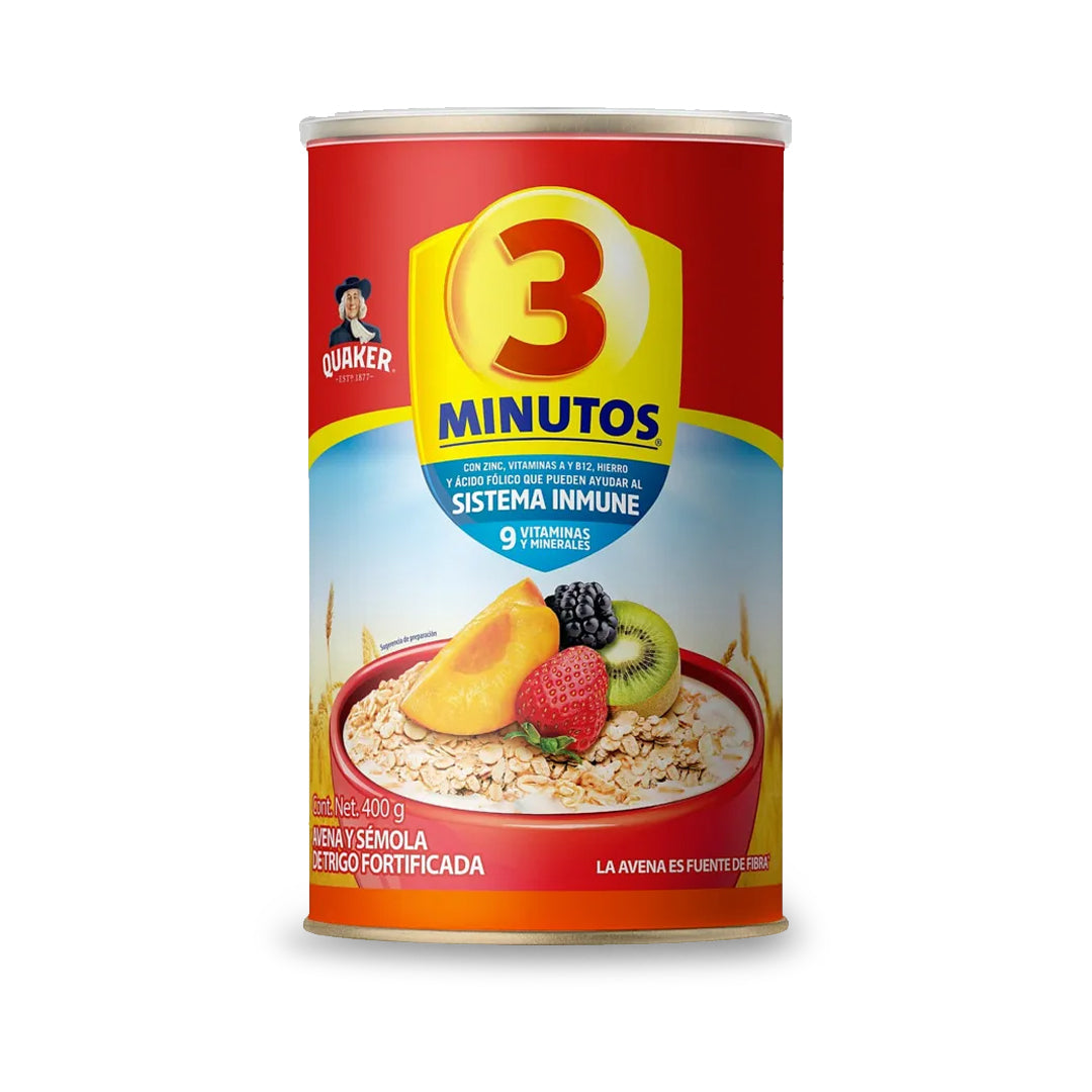Avena 3 Minutos Bote 400 Gr
