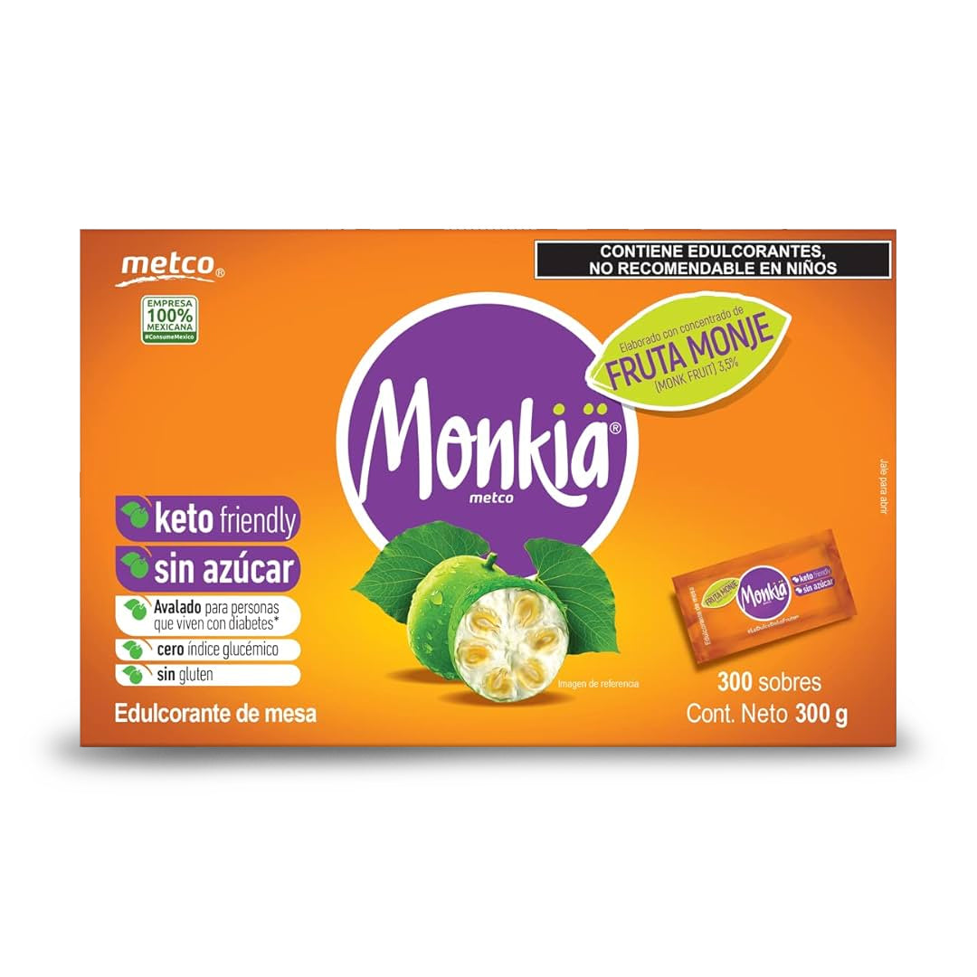 Azucar Sustituto Metco Monkia Fruta Monje 300 Gr