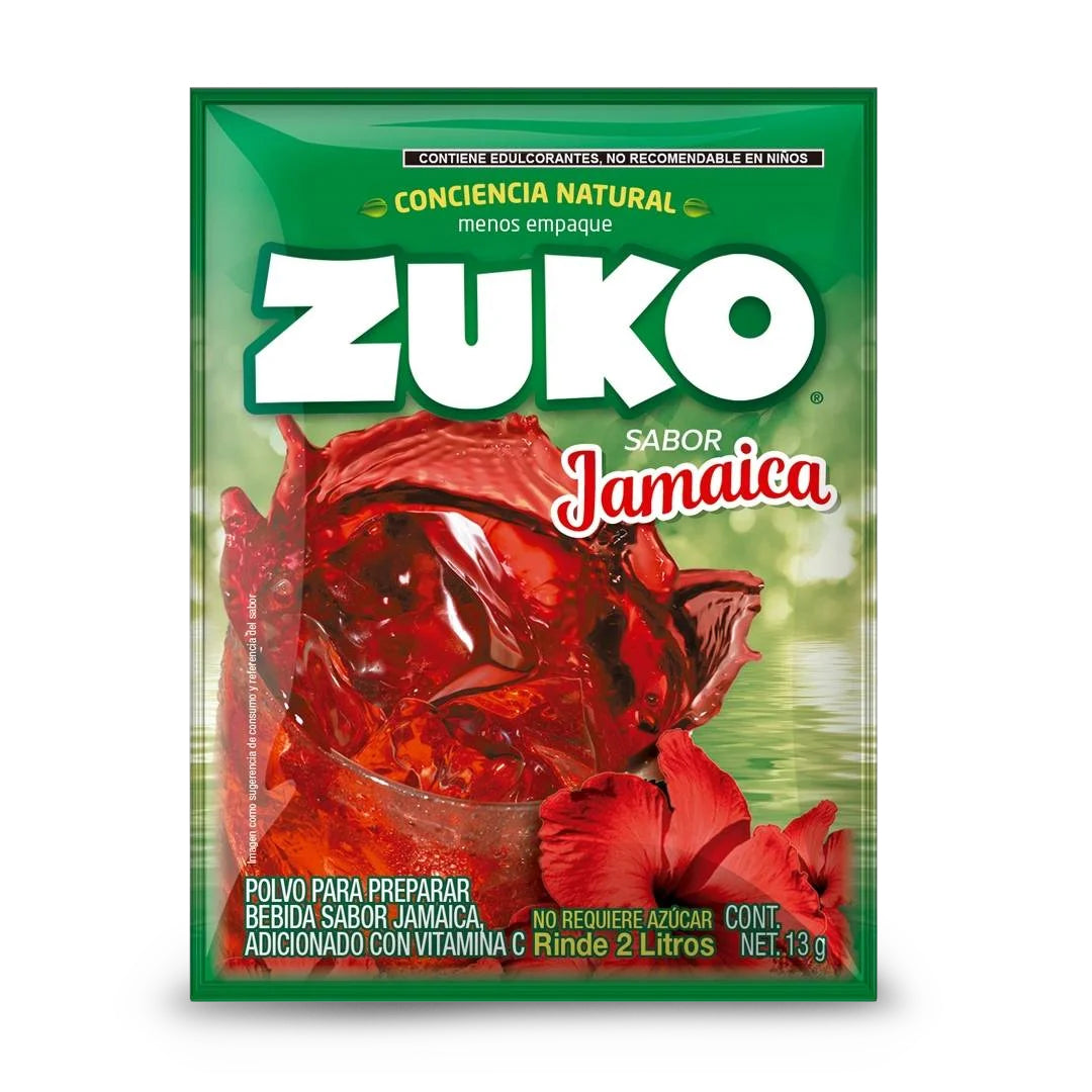 Bebida En Polvo Zuko Jamaica 13 Gr.