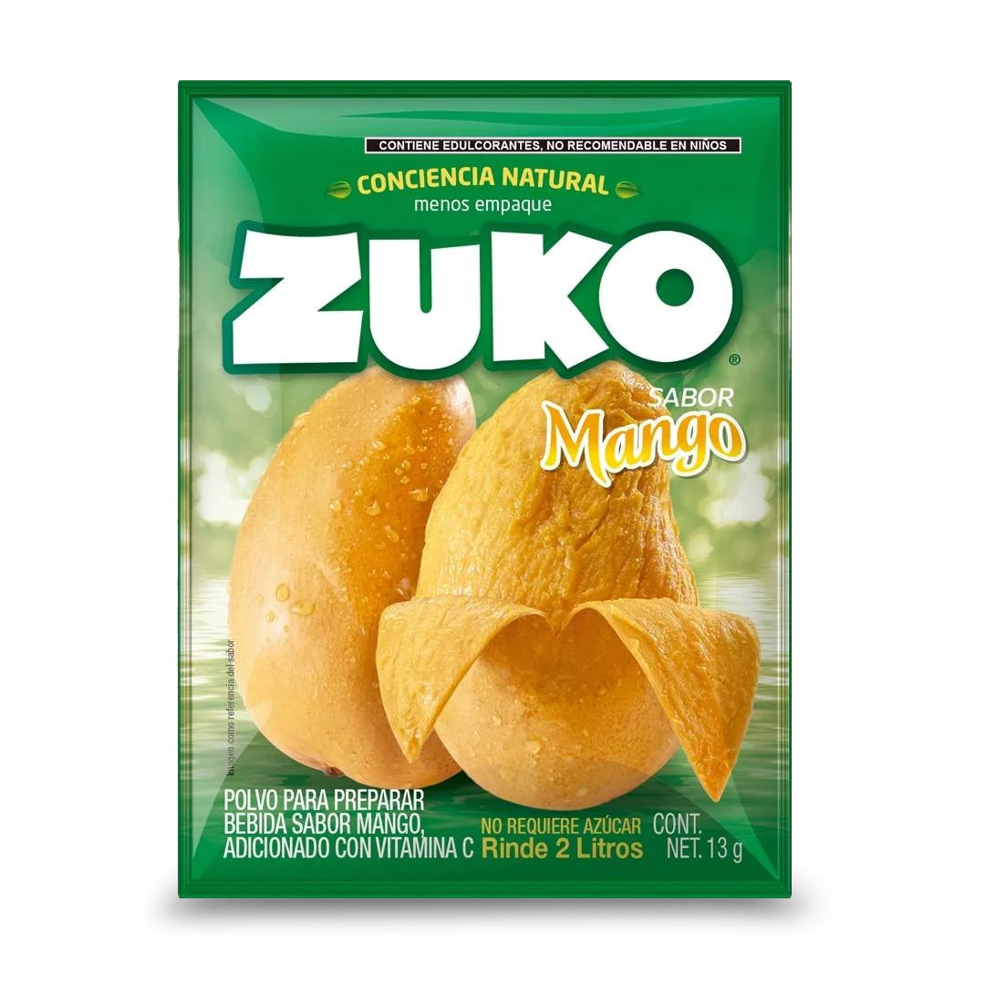 Bebida En Polvo Zuko Mango 13 Gr