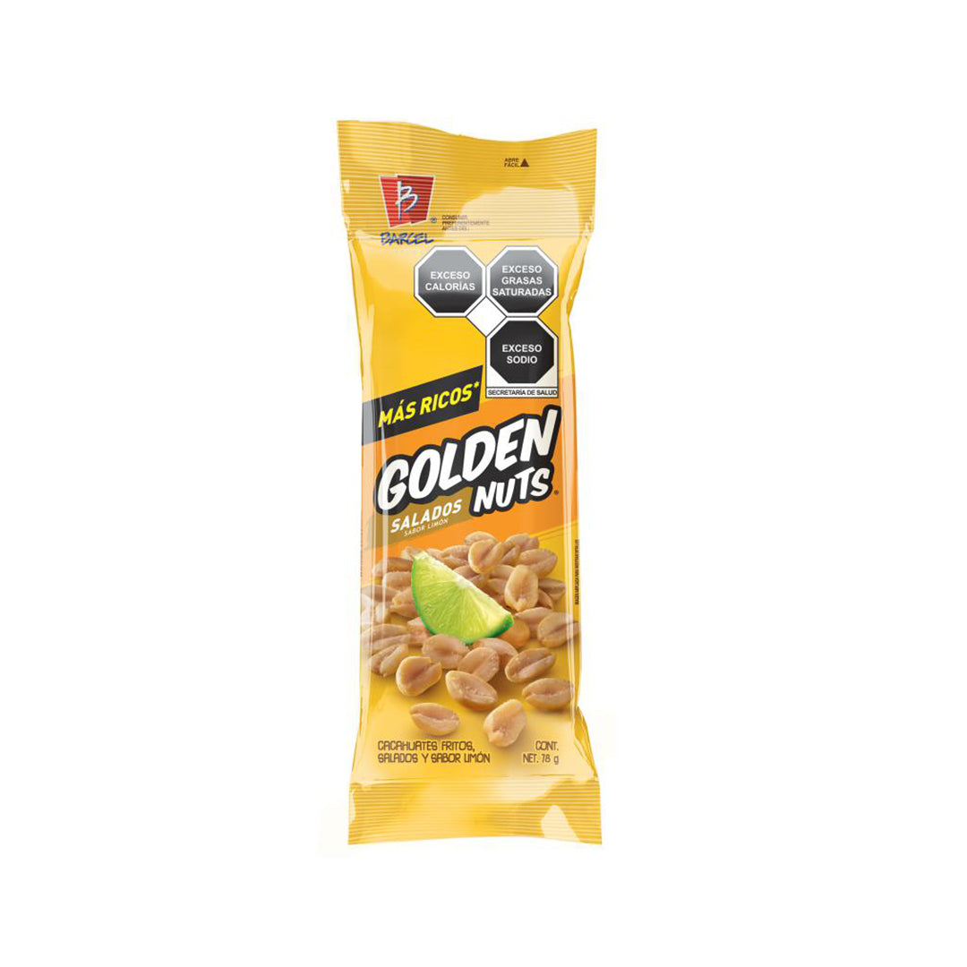 Botana Barcel Cacahuate Golden Nuts Limon 78 Gr