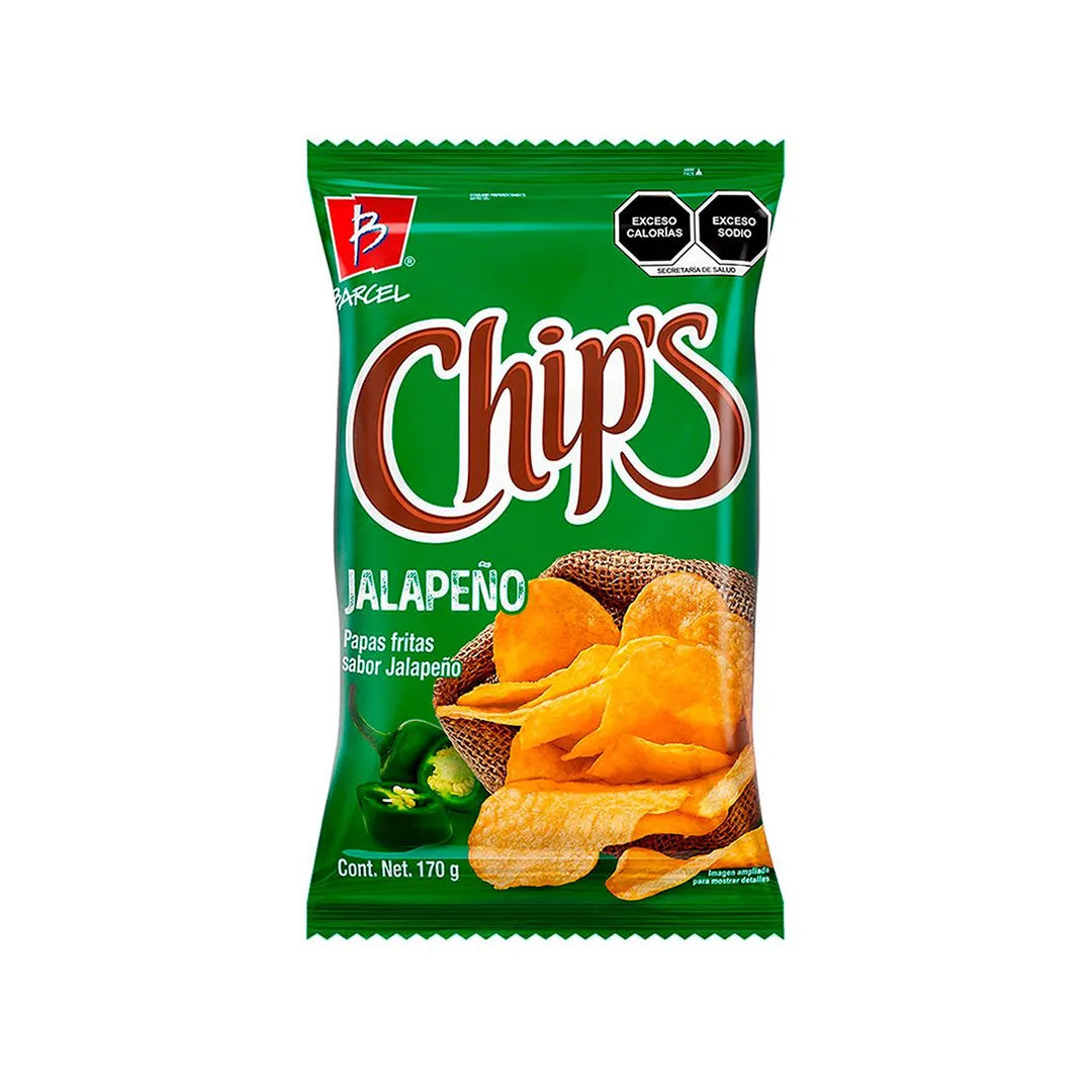 Botanas Barcel Chips Jalapeño 170 Gr. Pz