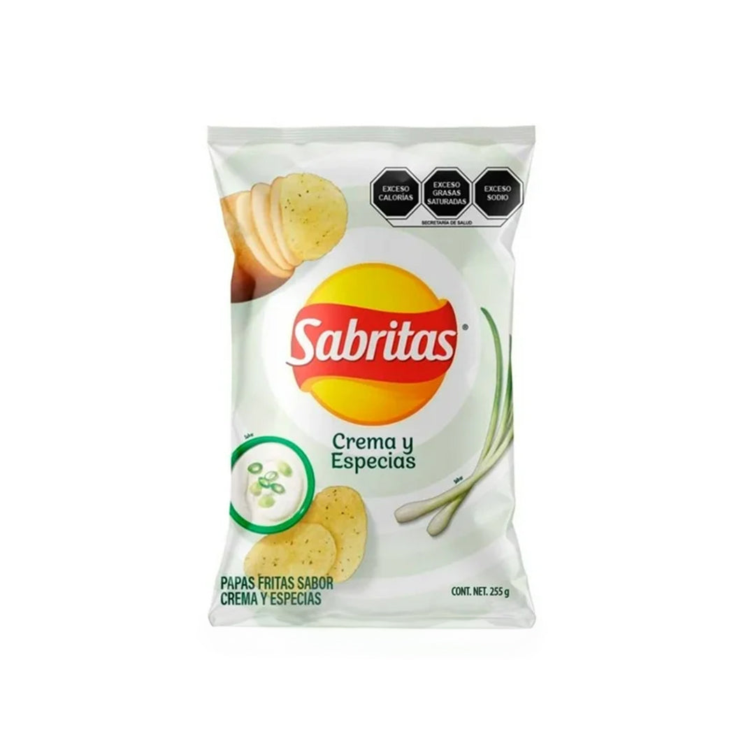 Botanas Sabritas Cremas Y Especias 255 Gr