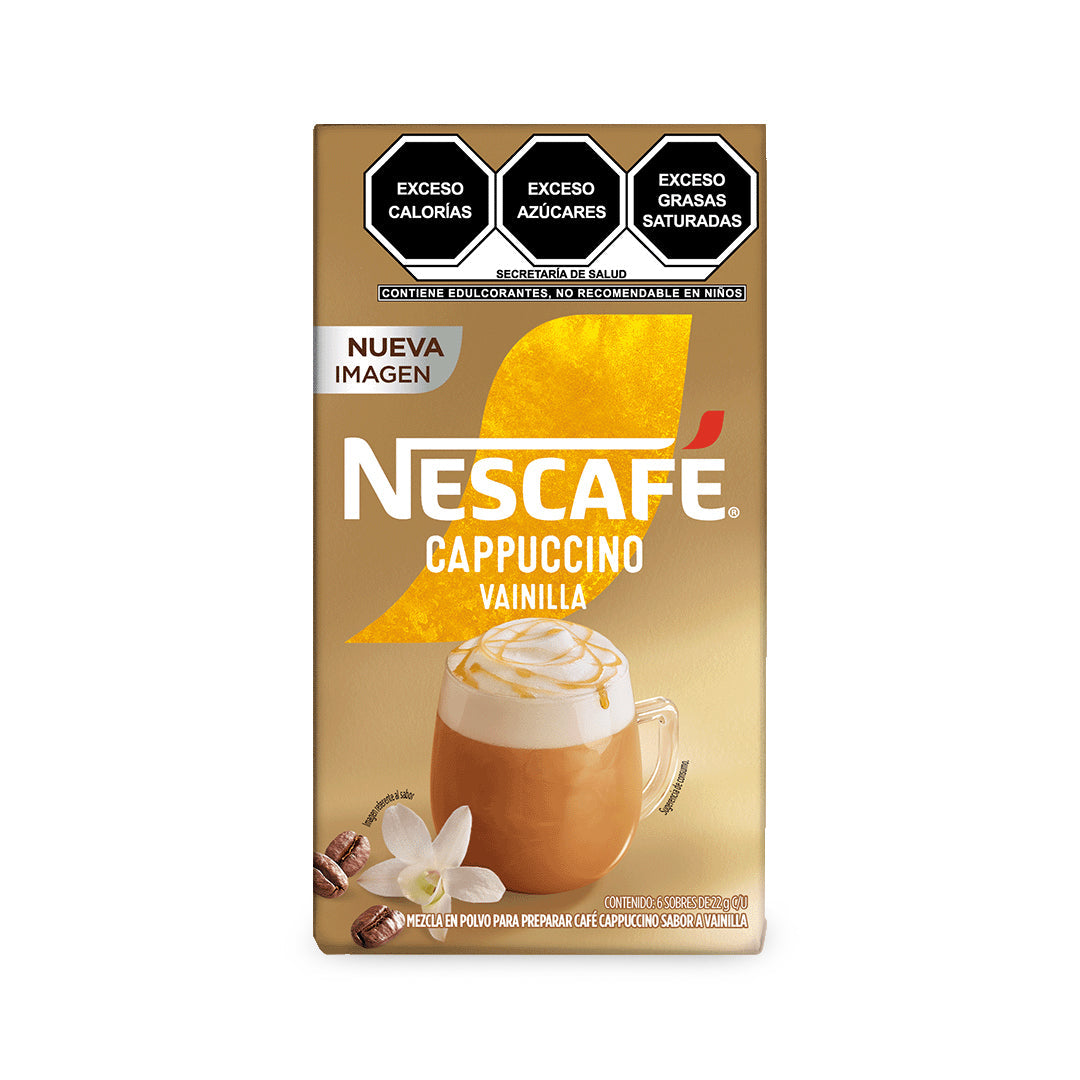 Café Soluble Nescafe Cappuccino Vainilla 6/22Gr