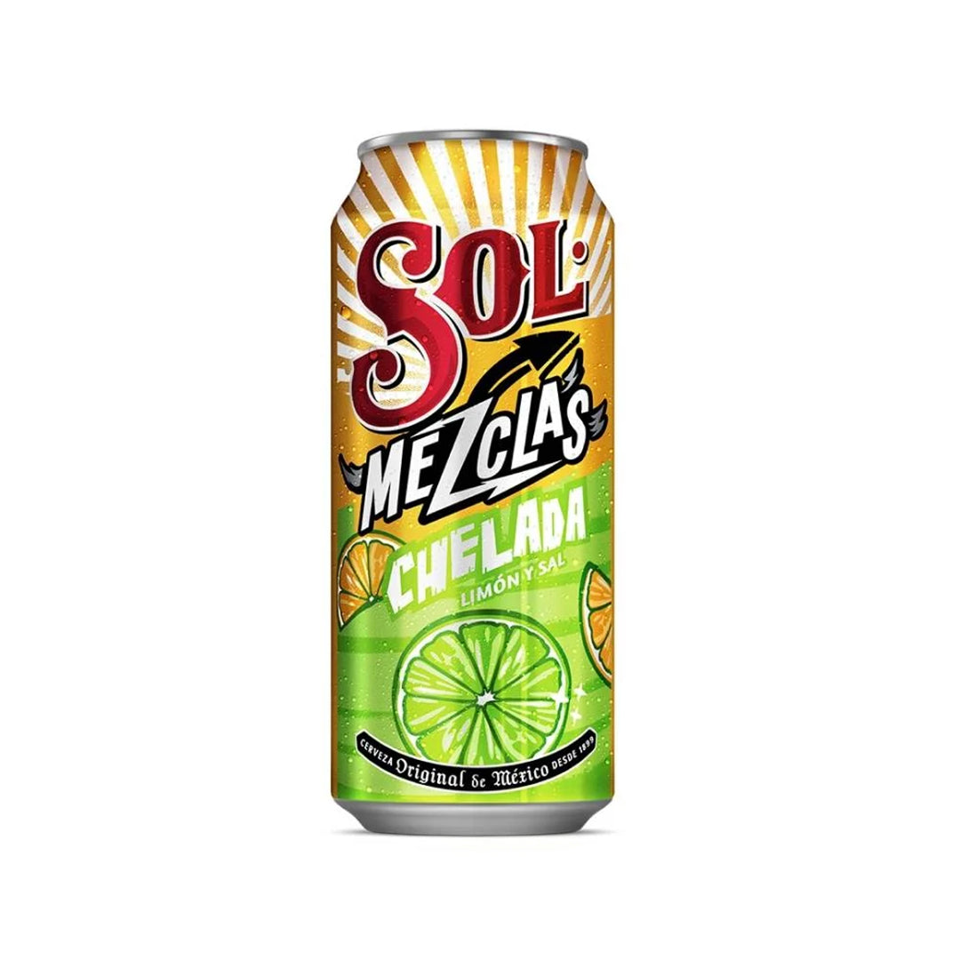 Cerveza Sol Chelada Limon Y Sal 473 Ml