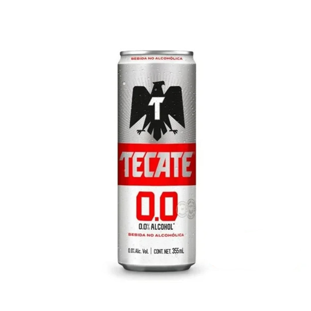 Cerveza Tecate 0.0 Lata Sleek 355 Ml