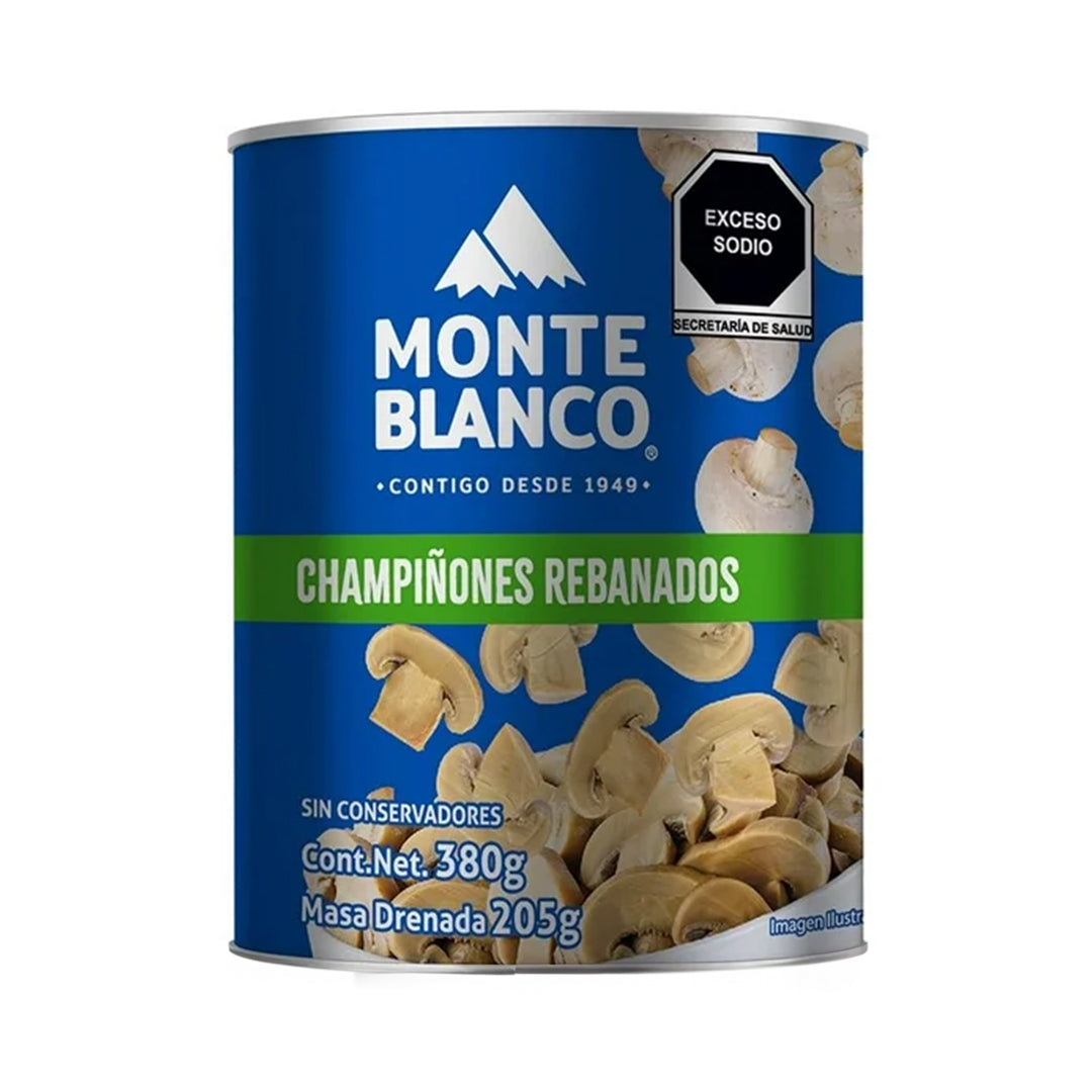 Champiñones Monte Blanco Rebanados 380 Gr