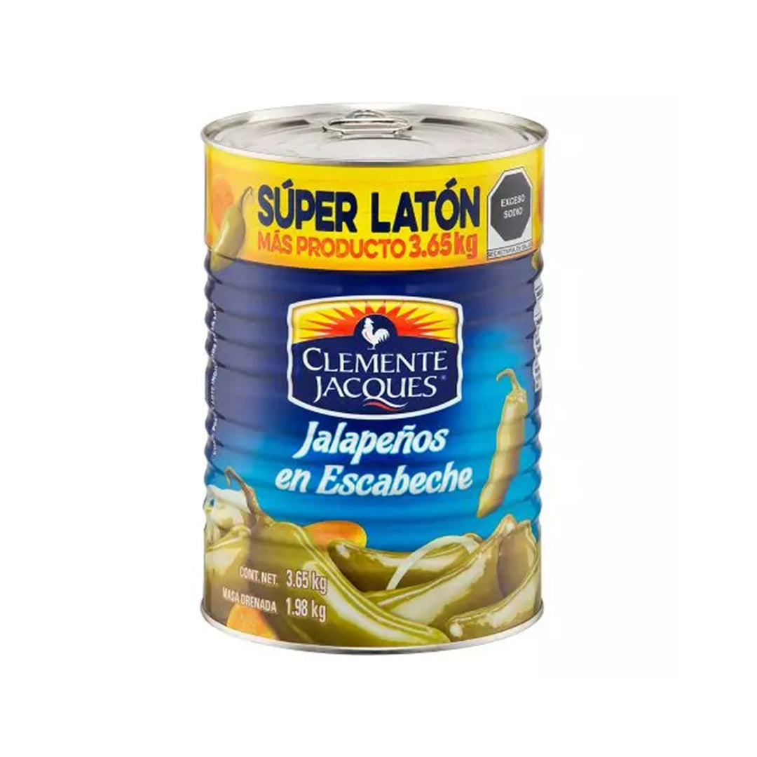 Chiles En Lata Clemente Jalapeños 3.65 Kg