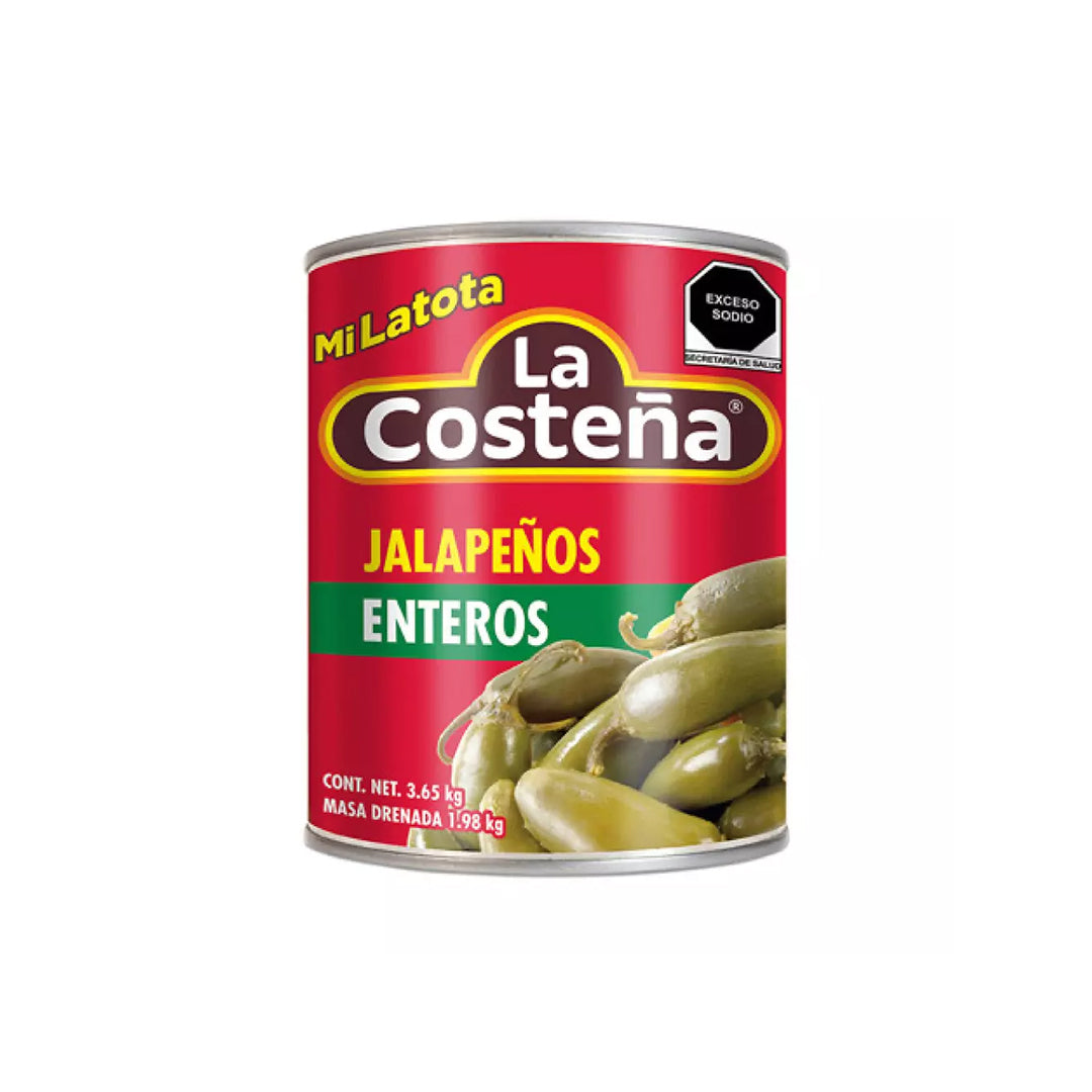 Chiles En Lata Costeña Jalapeños 3.65Kg