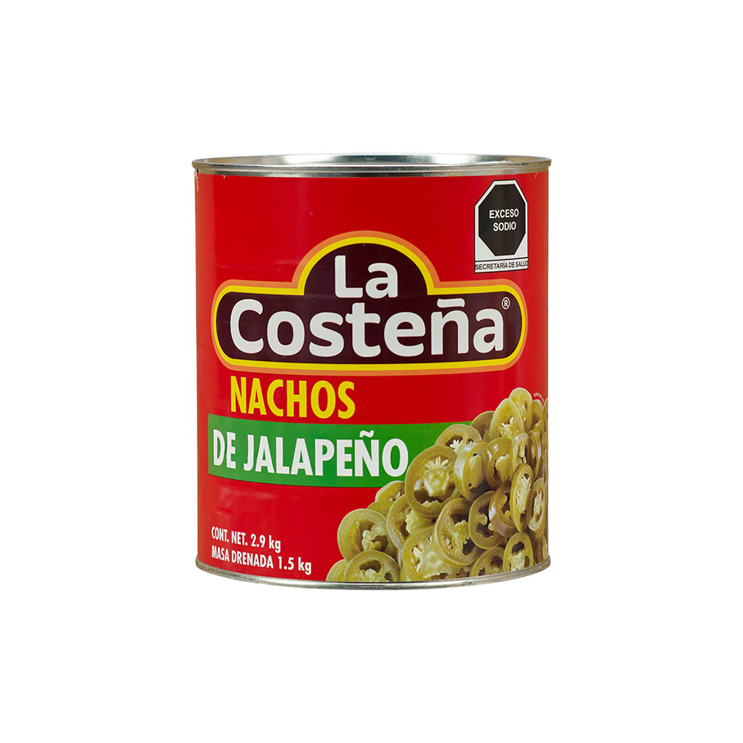 Chiles En Lata Costeña Nachos 2.9Kg
