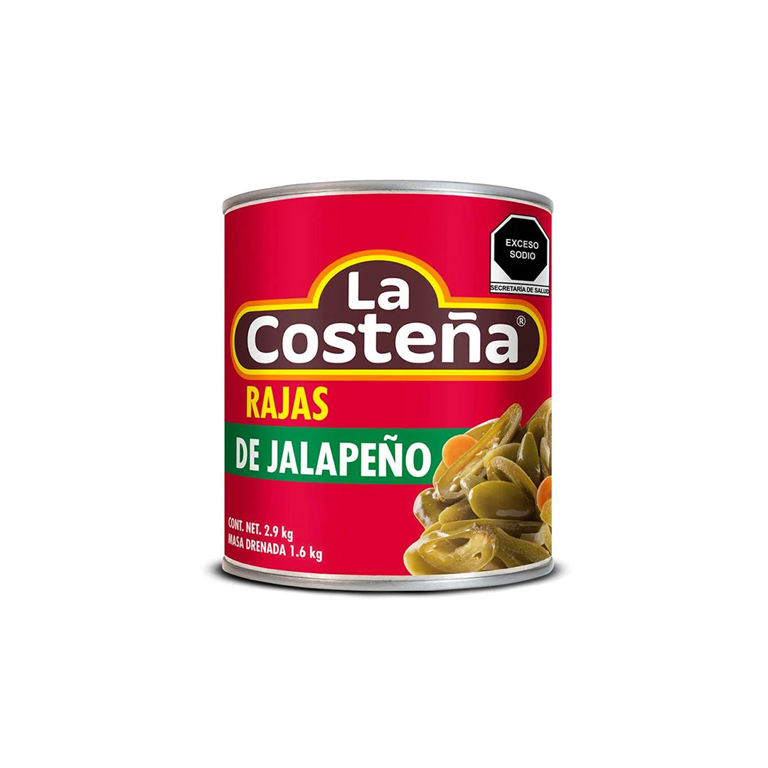 Chiles En Lata Costeña Rajas 2.8  Kg