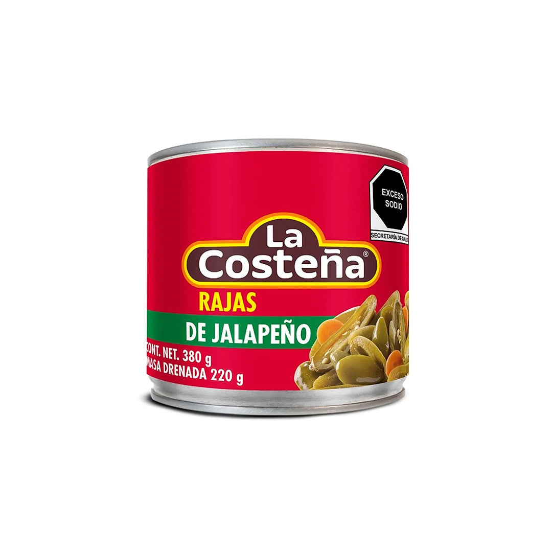 Chiles En Lata Costeña Rajas 380 Gr