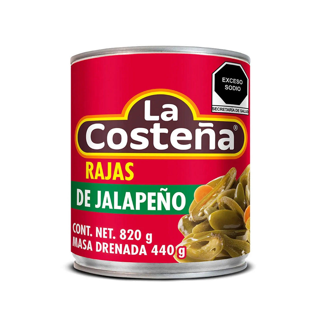 Chiles En Lata Costeña Rajas 820 G
