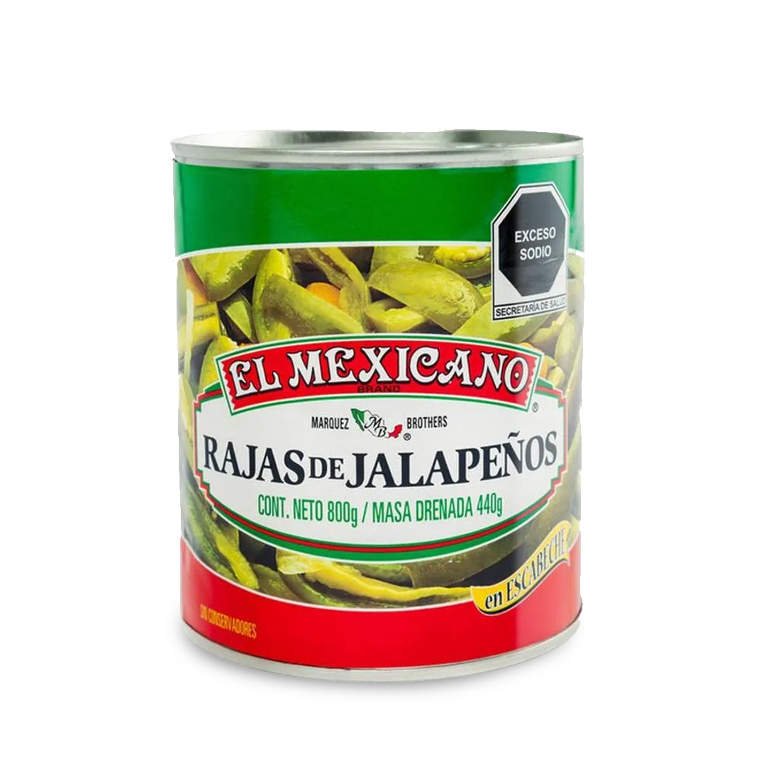 Chiles En Lata El Mexicano Rajas 2.84 Kg