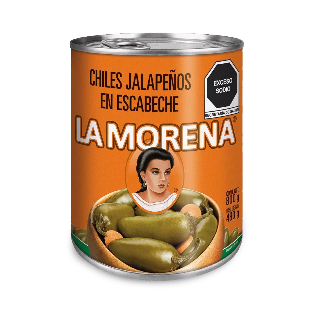 Chiles En Lata Morena Jalapeños 800 Gr