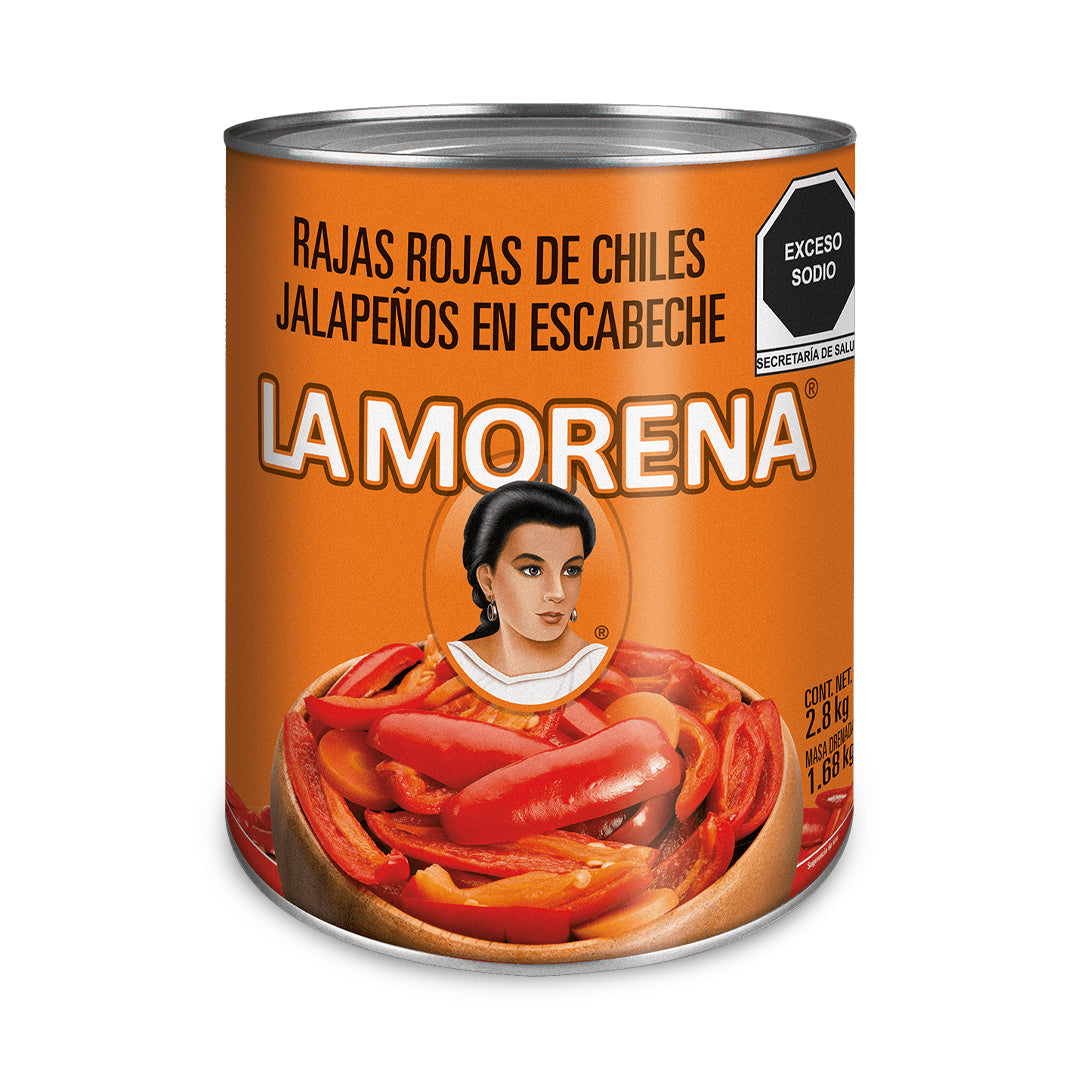 Chiles En Lata Morena Rajas 2800 Gr.