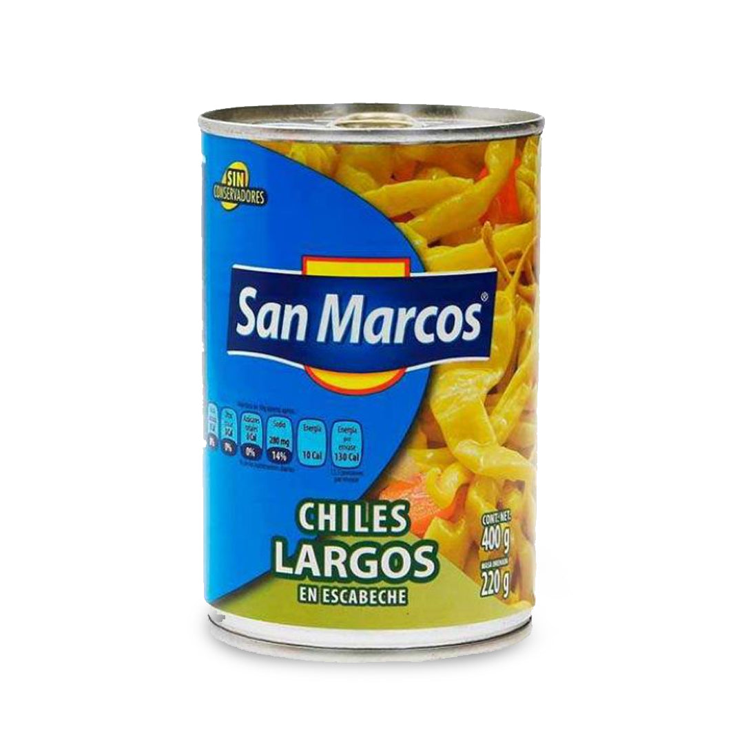 Chiles En Lata San Marcos Largos 400Gr