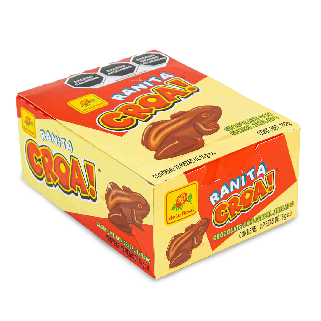 Chocolate Dulce La Rosa Ranita Croa 12 Pz