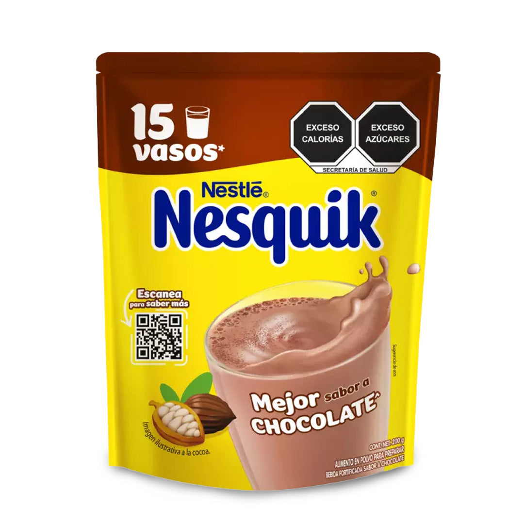 Chocolate En Polvo Nesquik Sobre Chocolate 200 Gr