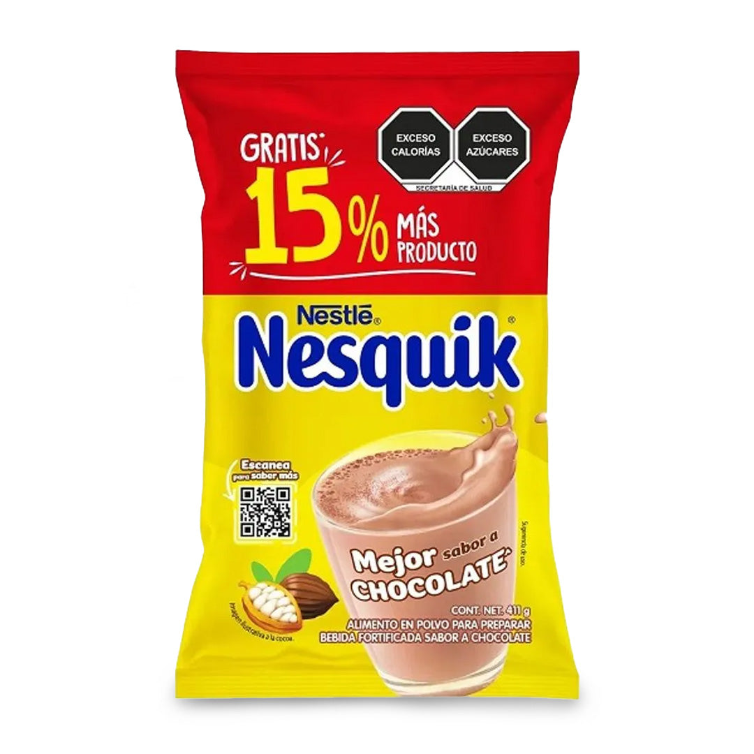 Chocolate En Polvo Nesquik Sobre Chocolate 411 Gr