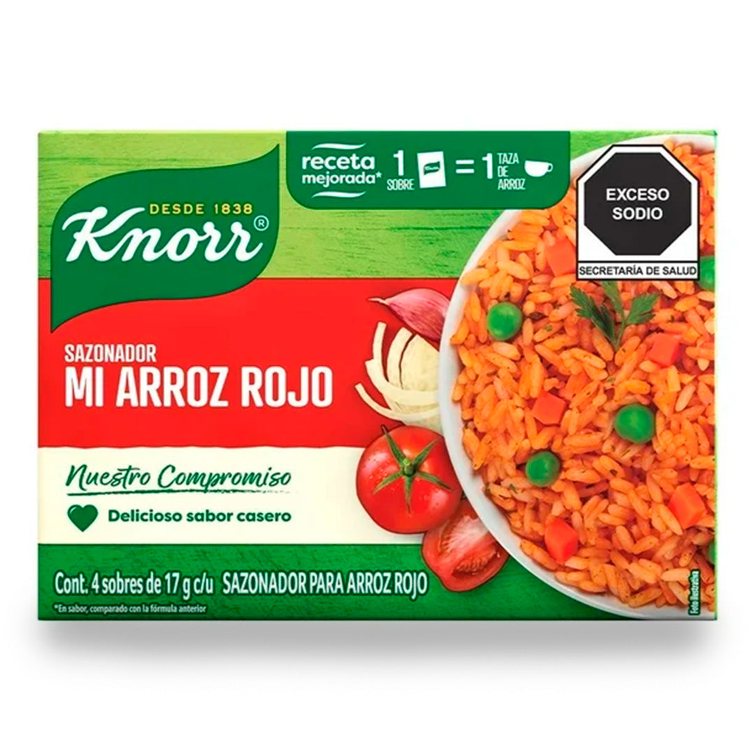 Condimento Mi Arroz Rojo Caja 4/17G