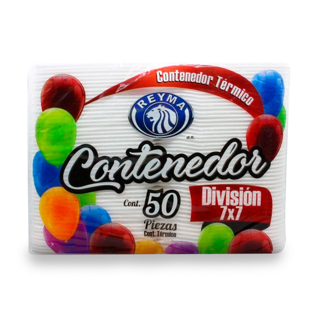 Contenedores Reyma 7X7 C/Div 50Pz
