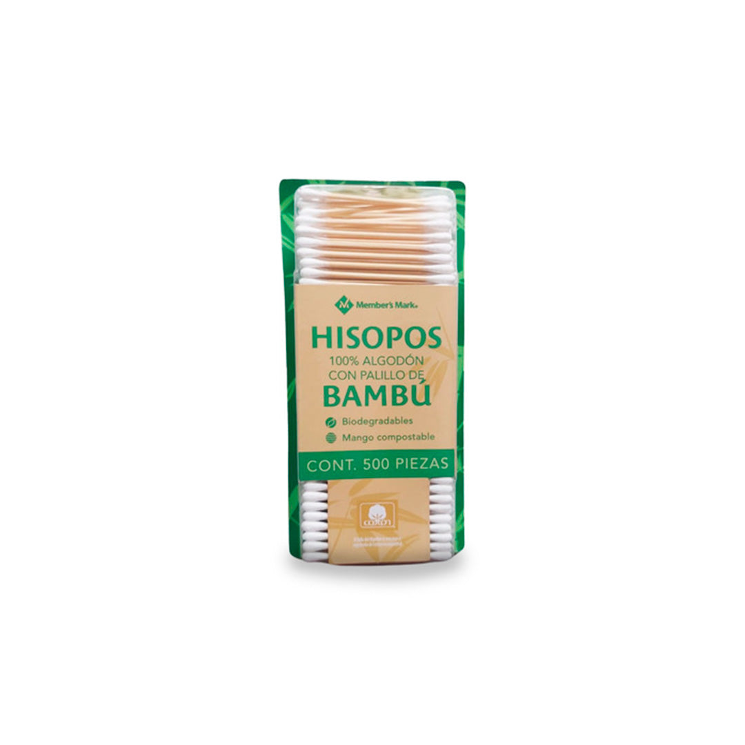 Cottonetes Members Bambu 500 Pz