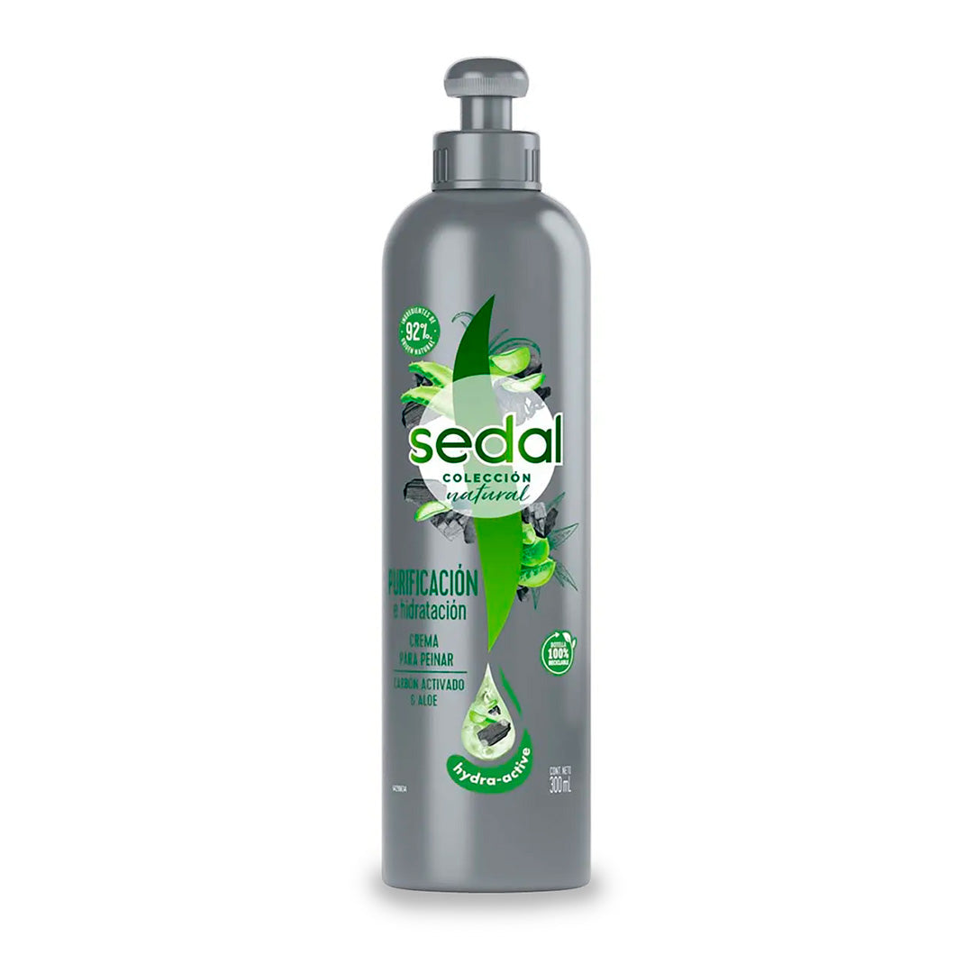 Crema Para Cabello Sedal Carbon & Aloe 300Ml