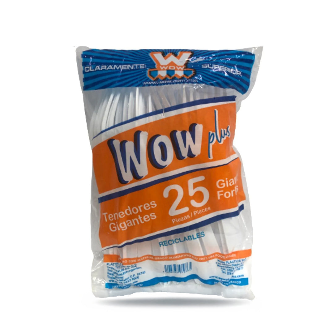 Tenedor Wow Mediano 25 Pz