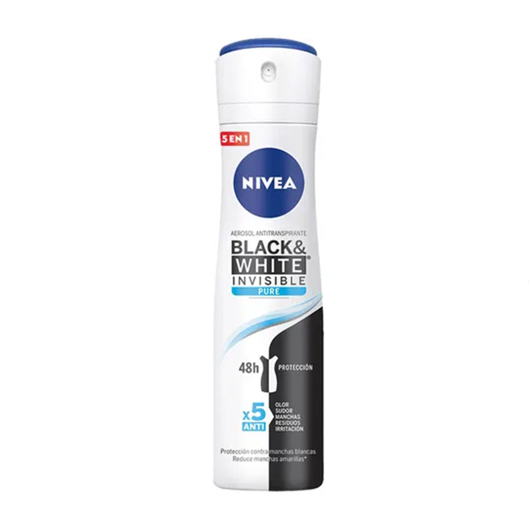 Desodorantes Nivea Aerosol Women Black&White Invisible Pure 150 Ml